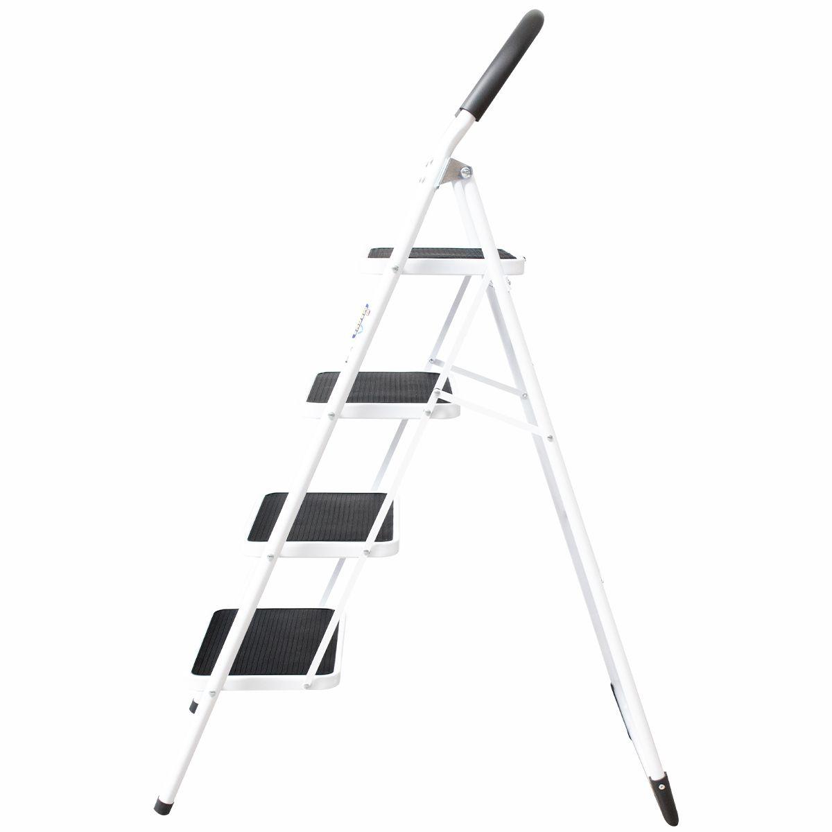 Piso Escalera Plegable de Acero 4 Peldaños - 150 KG-1
