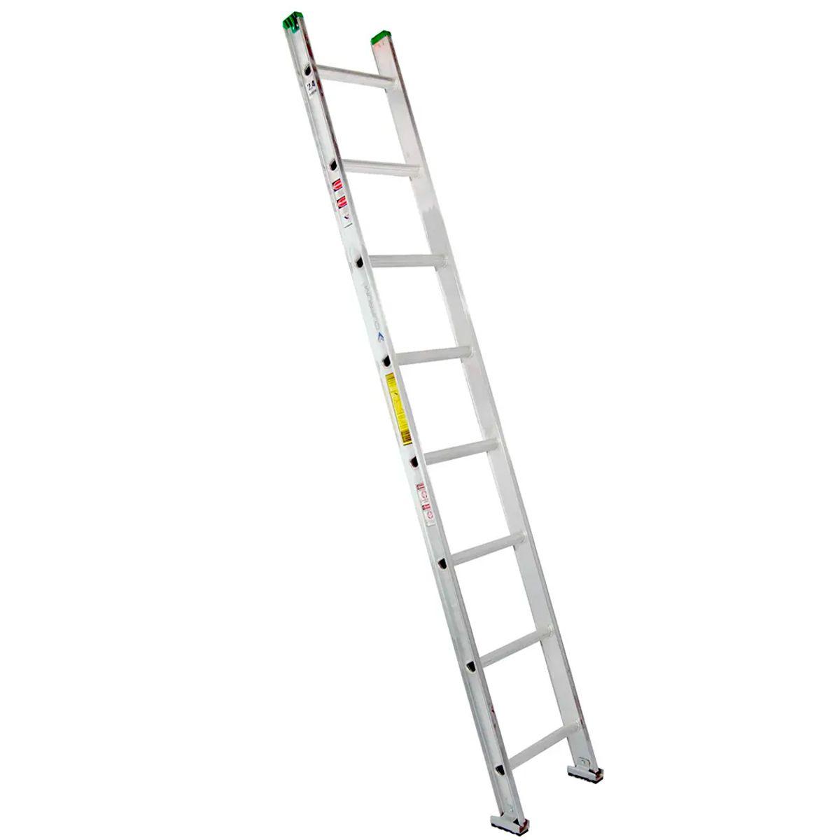 Escalera Recta Simple de Aluminio 2.44mts-0