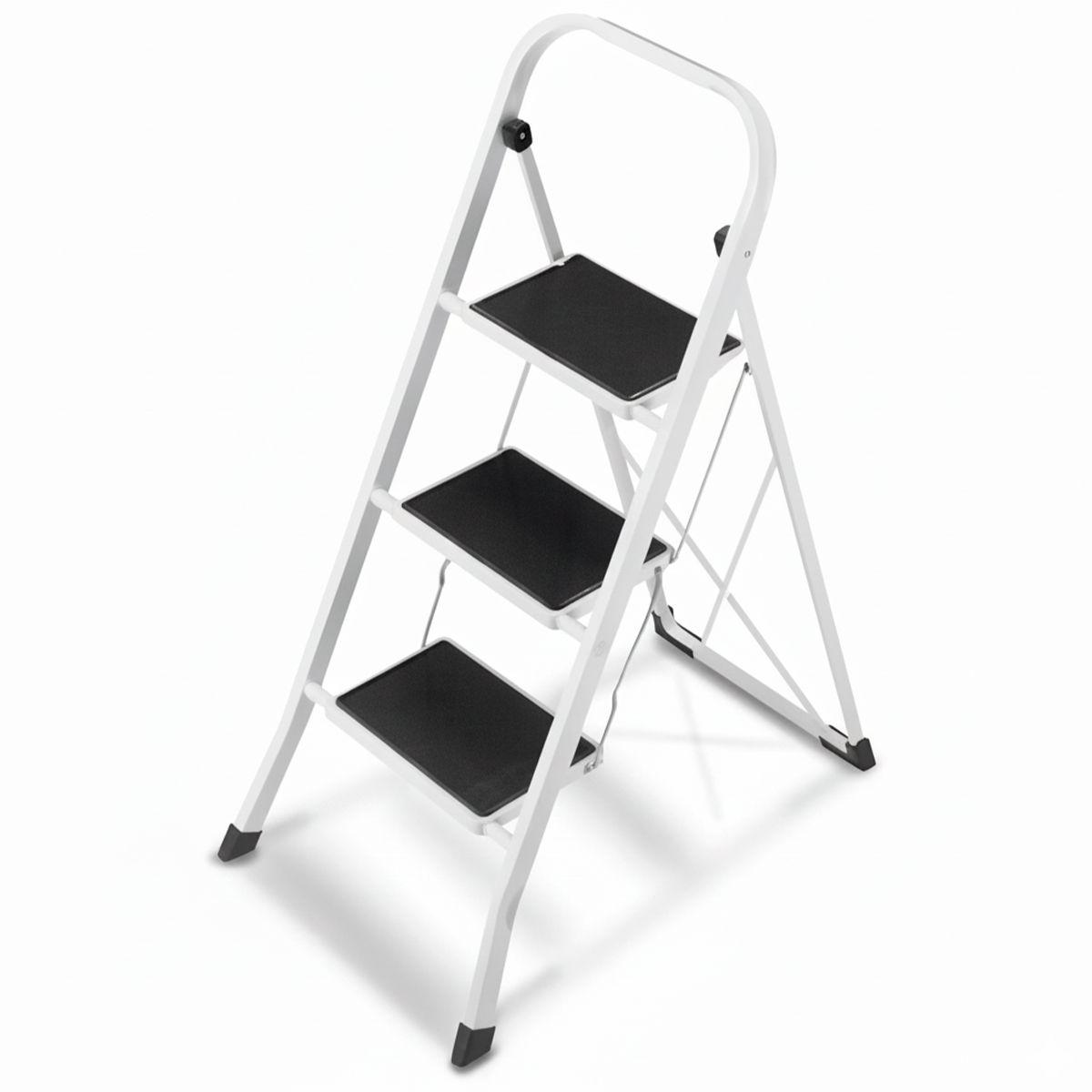 Piso Escalera Metalico 3 Peldaños con Asa de Seguridad-0