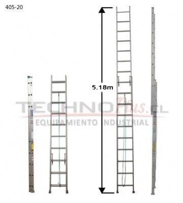 Escalera de Aluminio Telescopica 20P CUPRUM-3