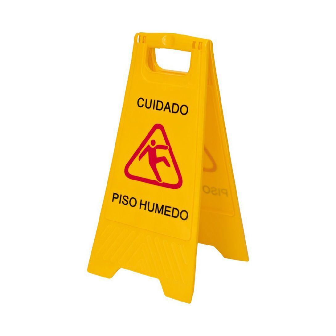 SEÑALETICA PISO HUMEDO AMARILLO 61 CM-0