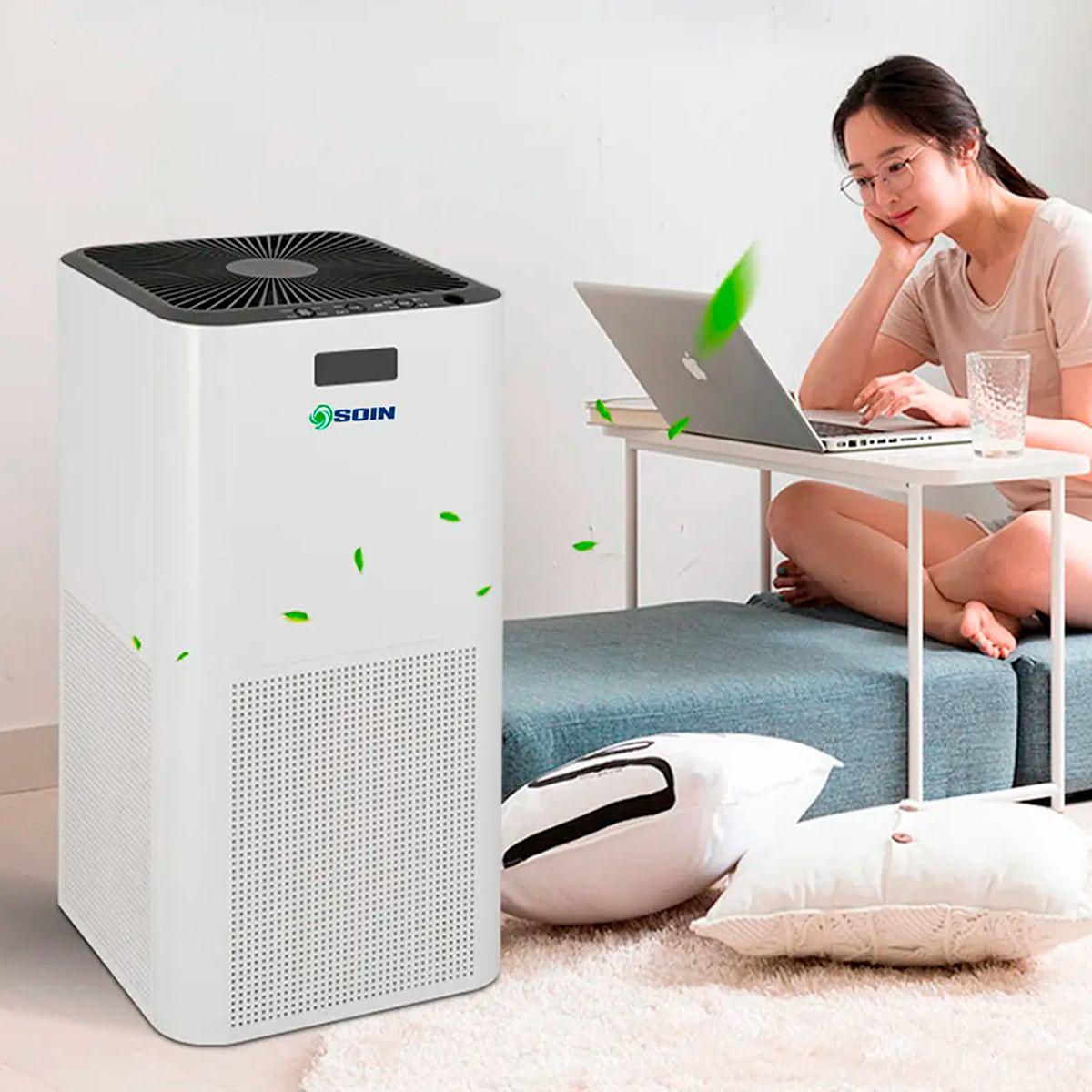 Purificador De Aire Con Filtro Hepa Y Repuesto Gratis-4