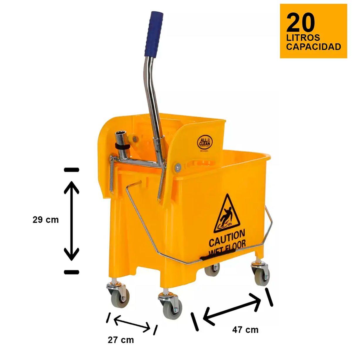 Carro Estrujador Industrial De Mopa 20 L-3