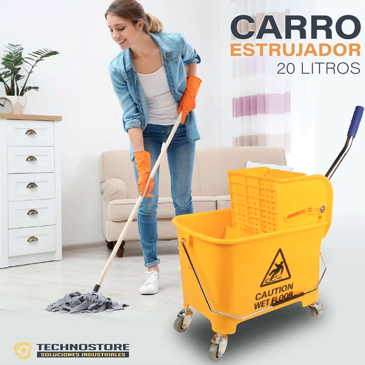 Carro Estrujador Industrial De Mopa 20 L-4