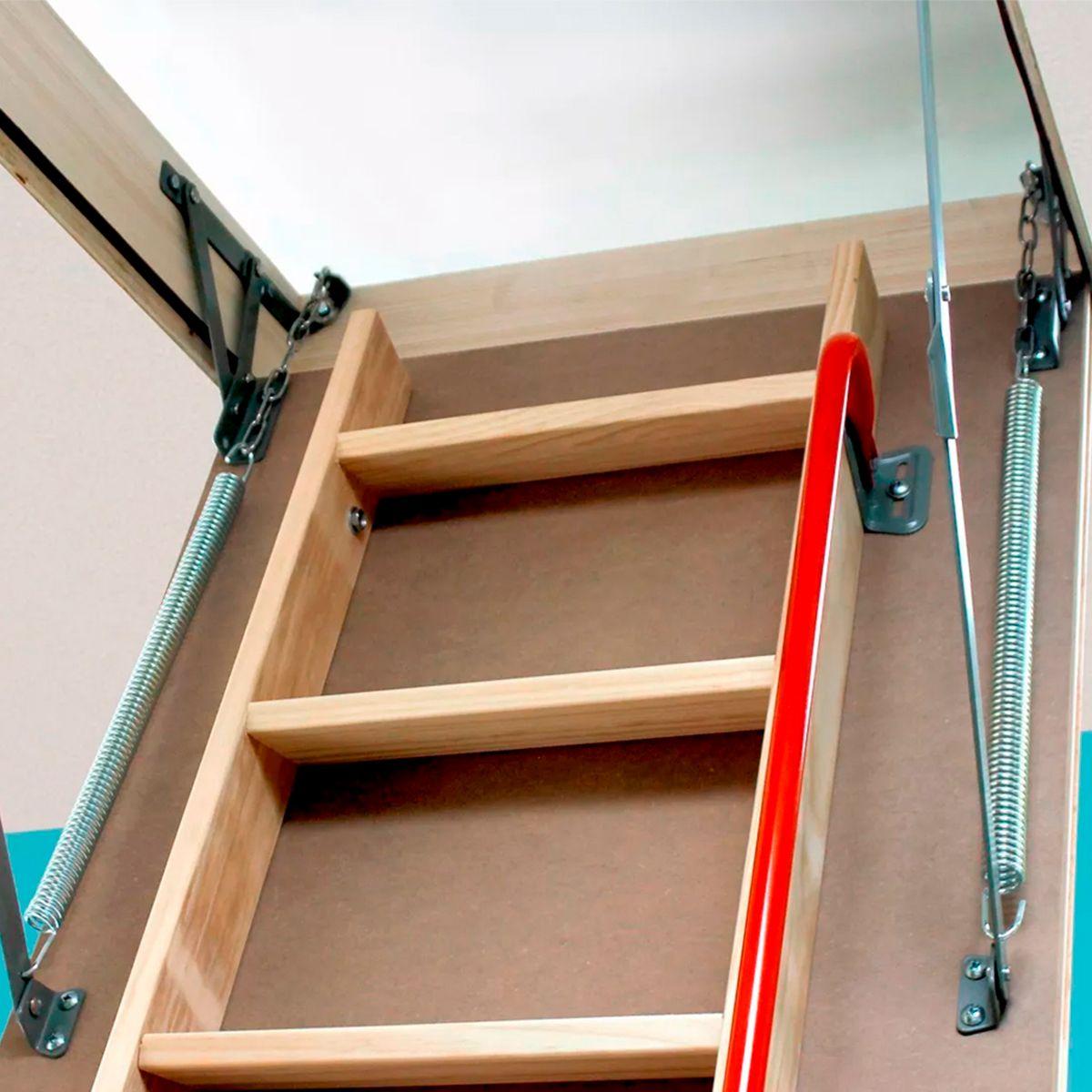 Escalera Escamoteable Ático Entretecho Madera 2.80m-3