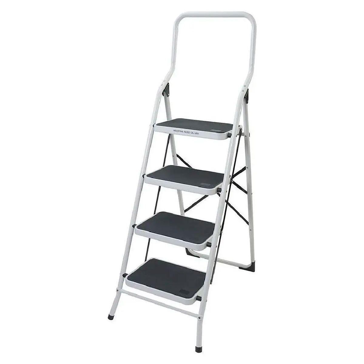 Piso Escalera de Acero 4 Peldaños con Asa de Seguridad-0