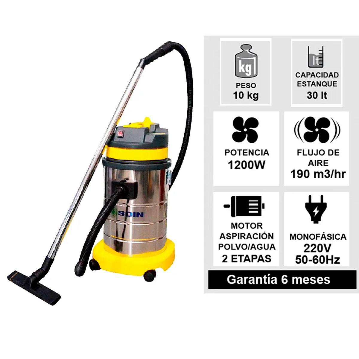 Aspiradora Industrial Polvo Y Agua 30 L Soin-3