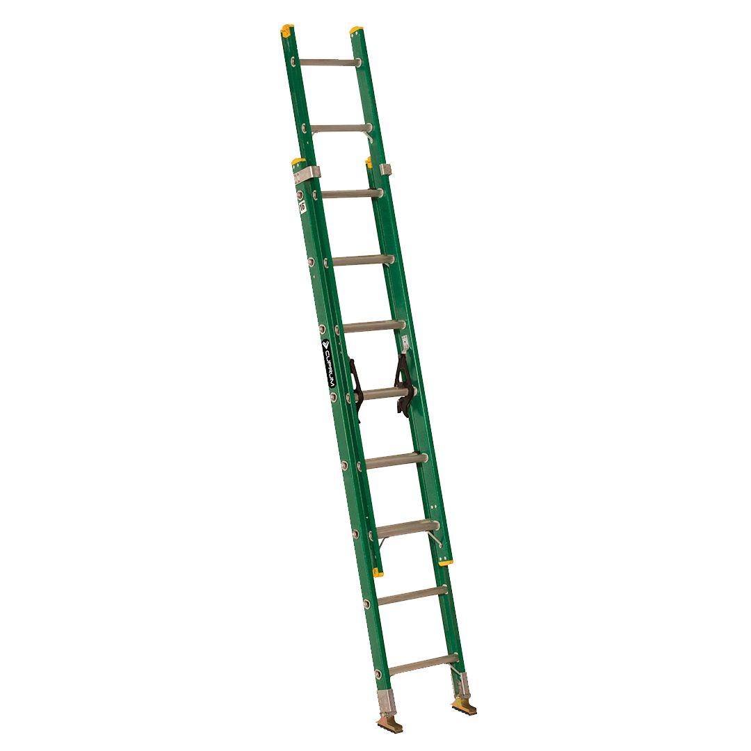 Escalera fibra de vidrio telescópica 4m 16 peldaños CUPRUM-0