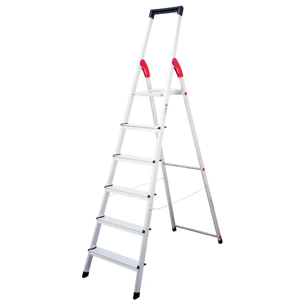 Escalera Aluminio Tijera 6 Peldaños Magna-0