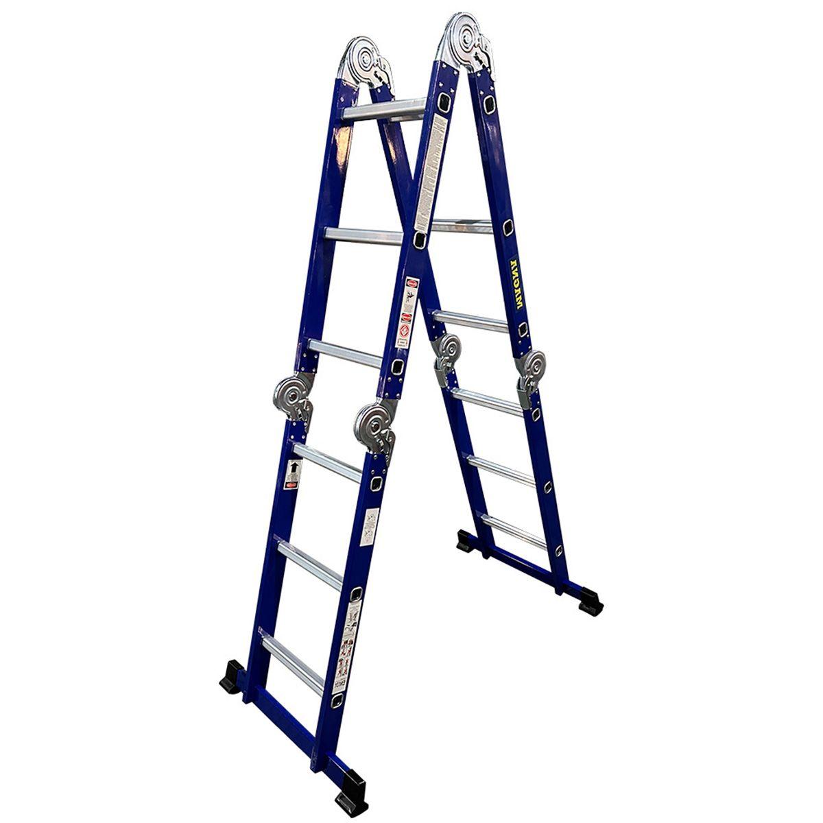 Escalera Multiproposito de Acero 12 Peldaños-5