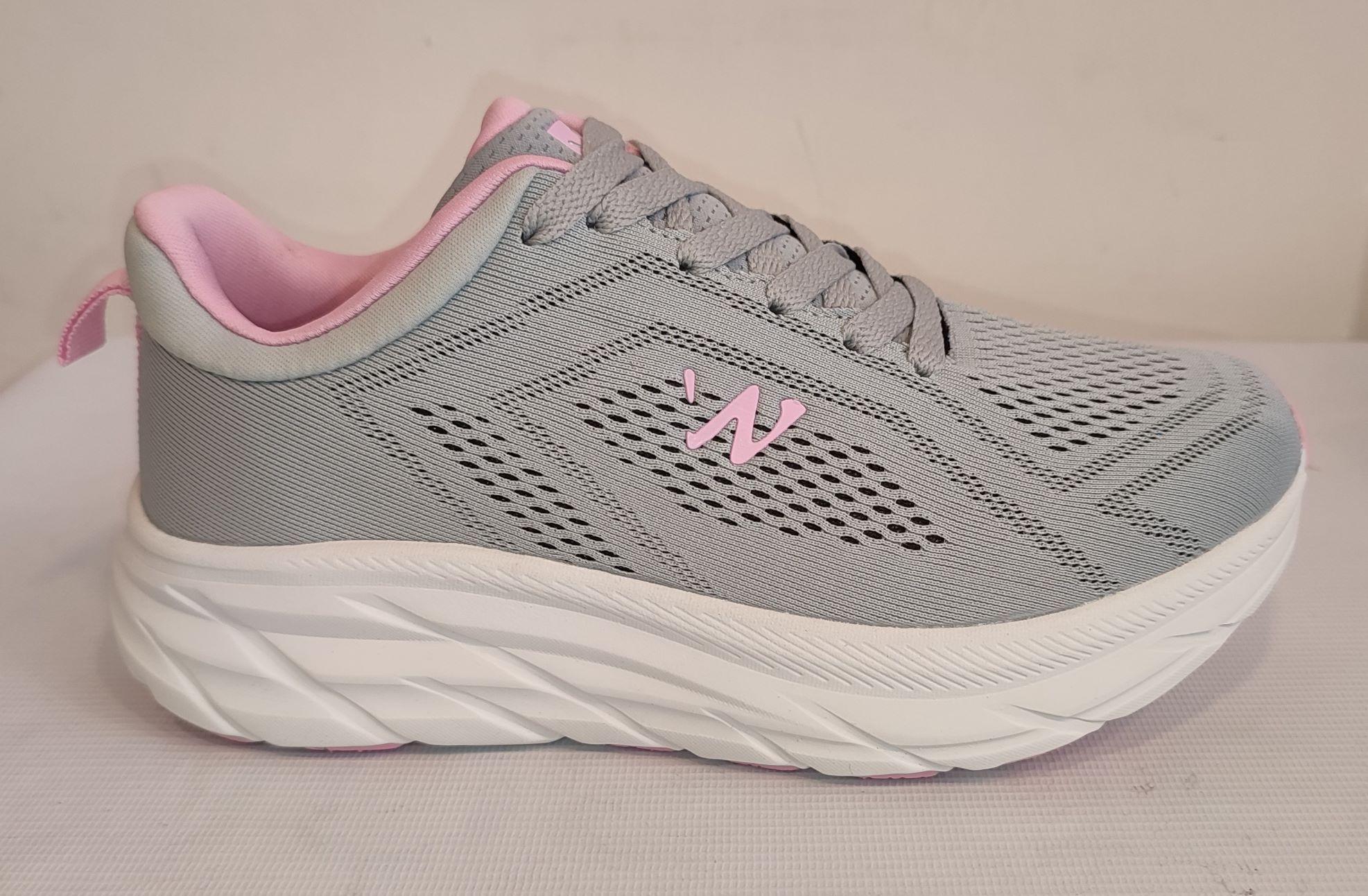Zapatilla Norwest Soft Run Gris/Rosada-3