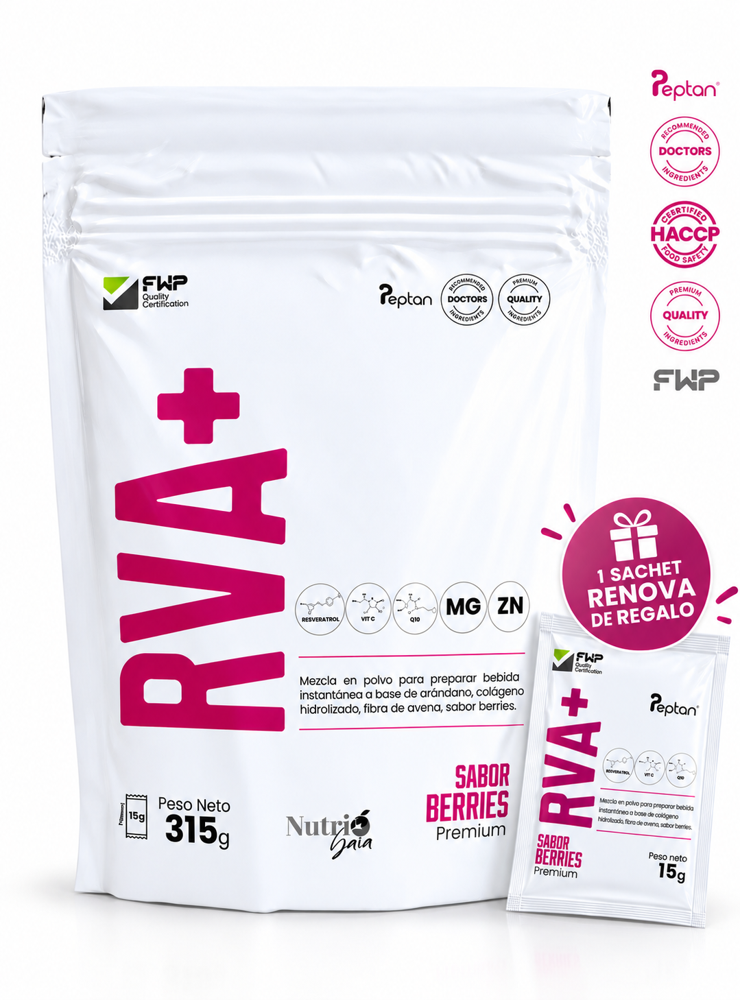 RENÖVA+ Colágeno Hidrolizado Peptan® FWP Original 315g Q10-0
