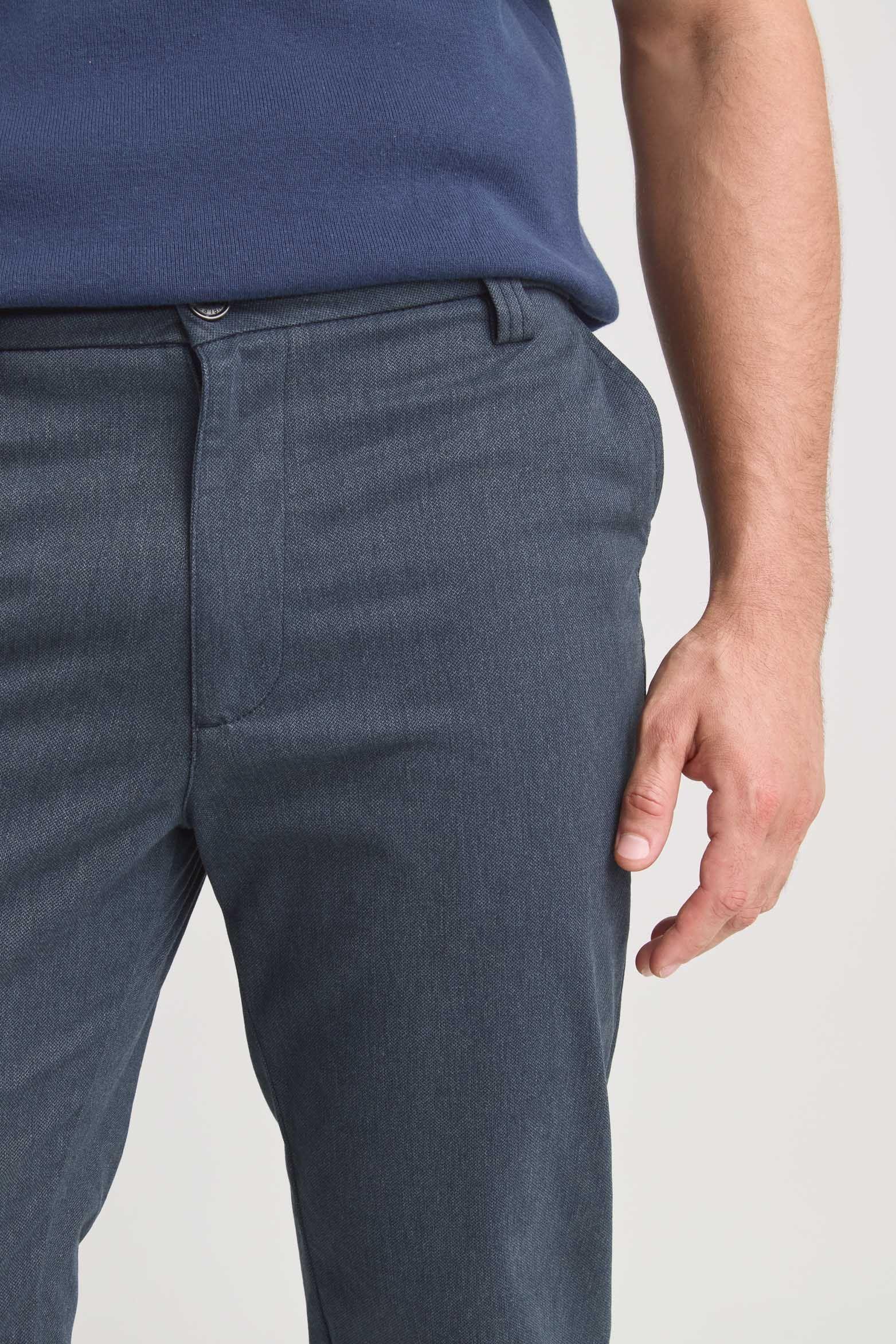 Vélez Pantalón Chad Para Hombre Acabado Soft Azul Oscuro-1