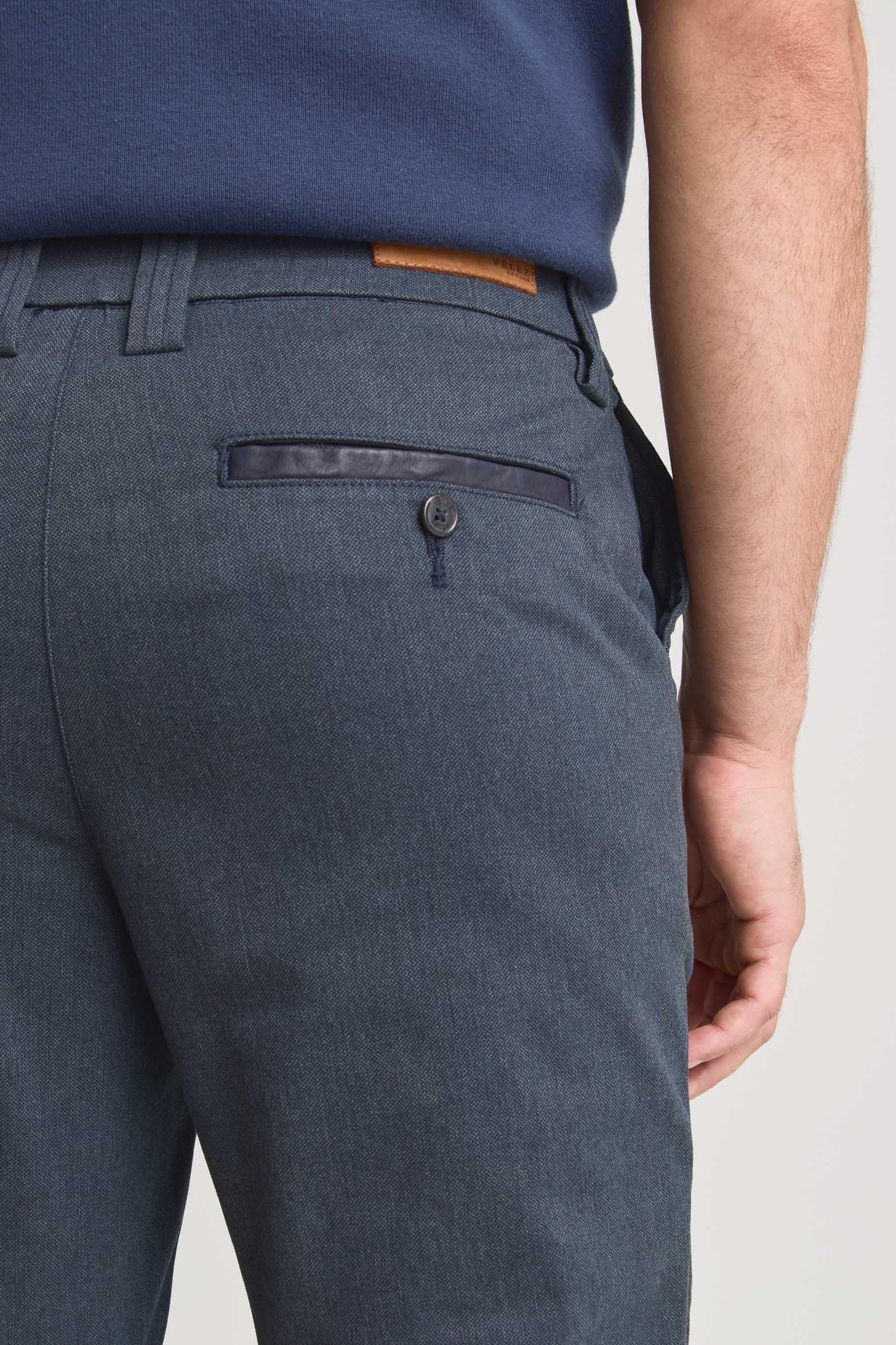 Vélez Pantalón Chad Para Hombre Acabado Soft Azul Oscuro-3