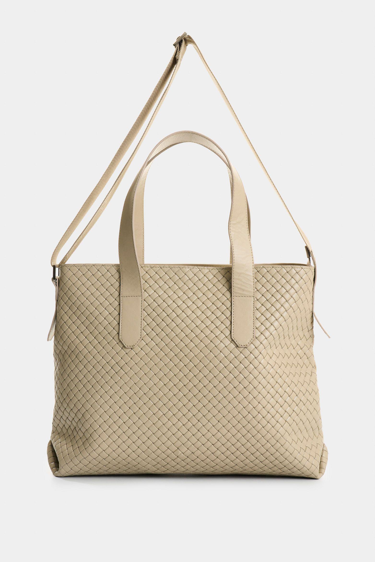 Vélez Shopping De Cuero Grabado Para Mujer Ocaso Arena-2