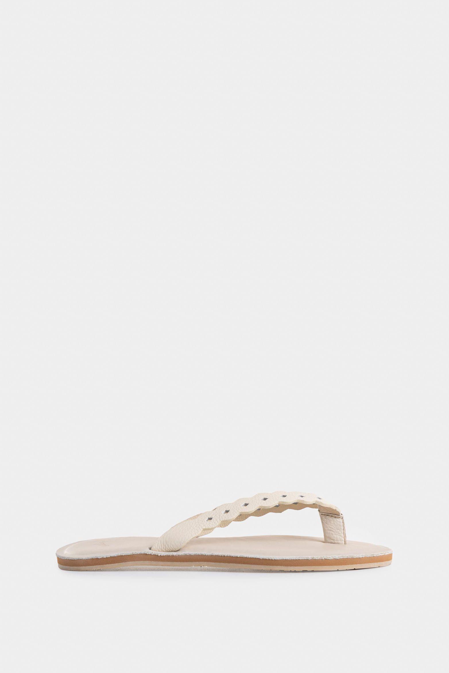Vélez Sandalia Plana Bali Cuero Mujer Materiales Beige-0