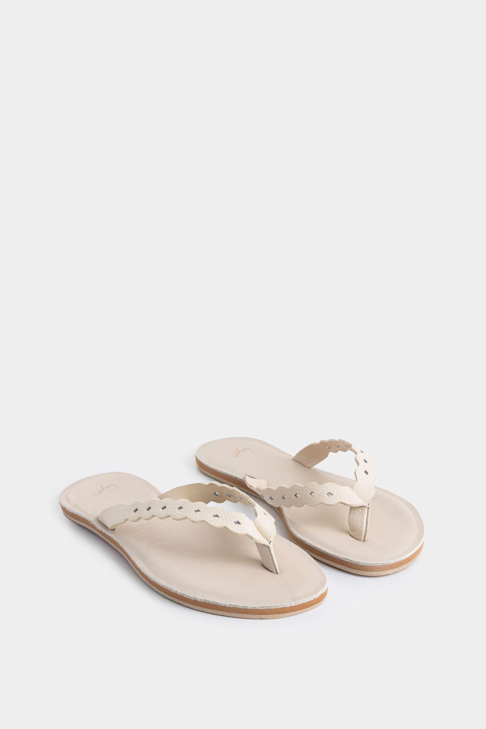 Vélez Sandalia Plana Bali Cuero Mujer Materiales Beige-1