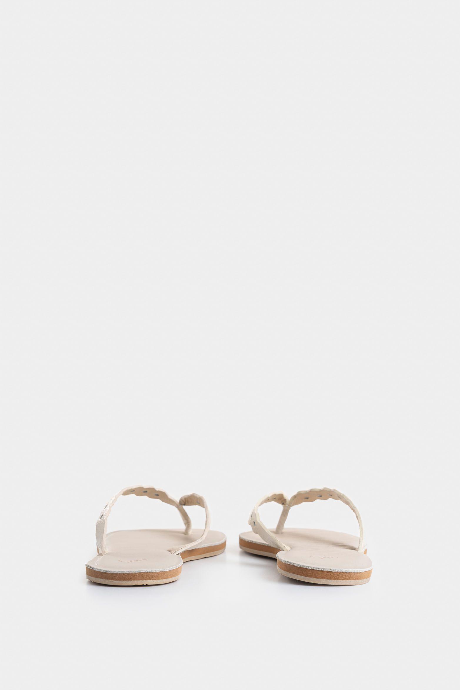 Vélez Sandalia Plana Bali Cuero Mujer Materiales Beige-2