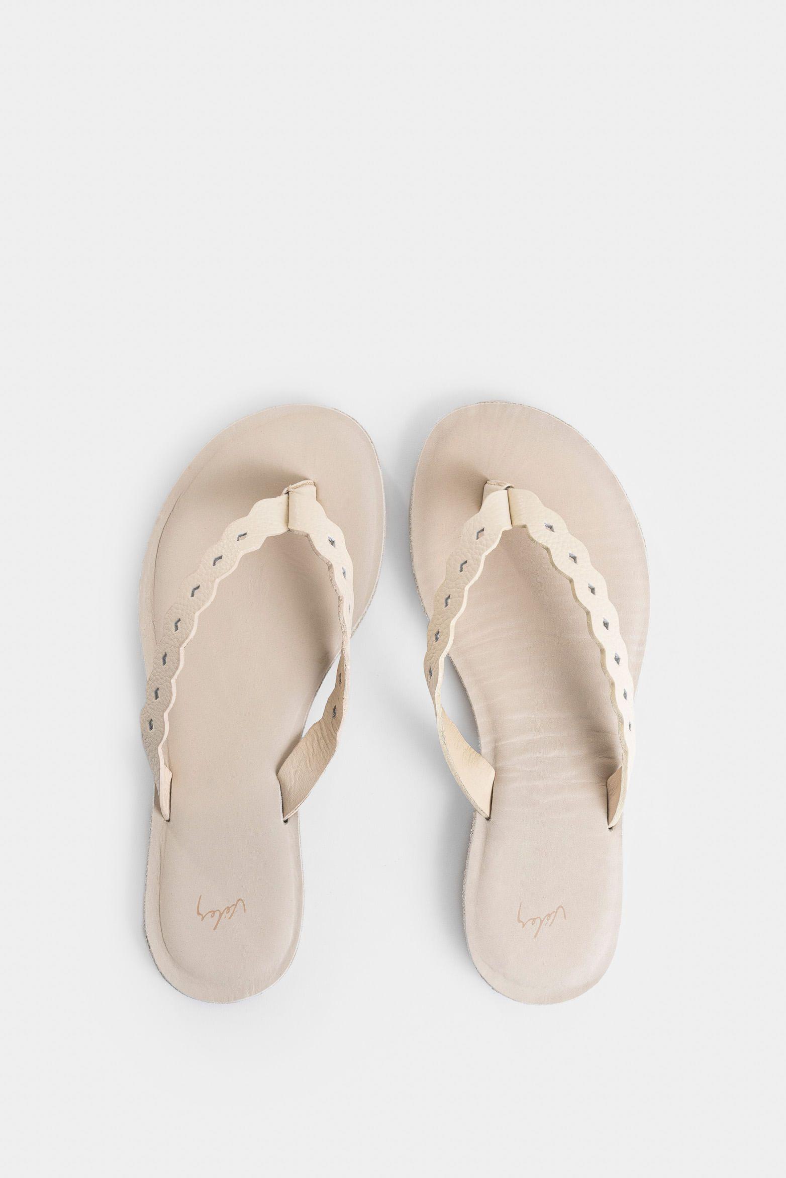 Vélez Sandalia Plana Bali Cuero Mujer Materiales Beige-3