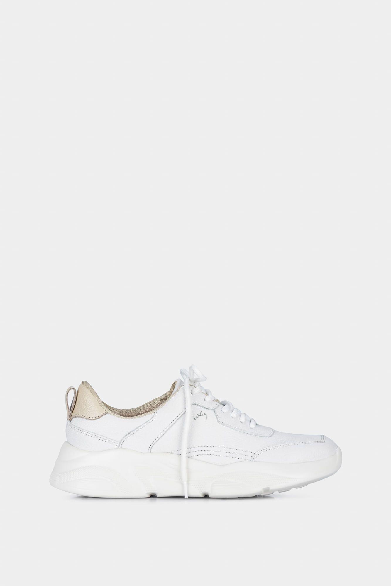 Vélez Zapatillas Mori Cuero Mujer Suela portiva Blanco-0