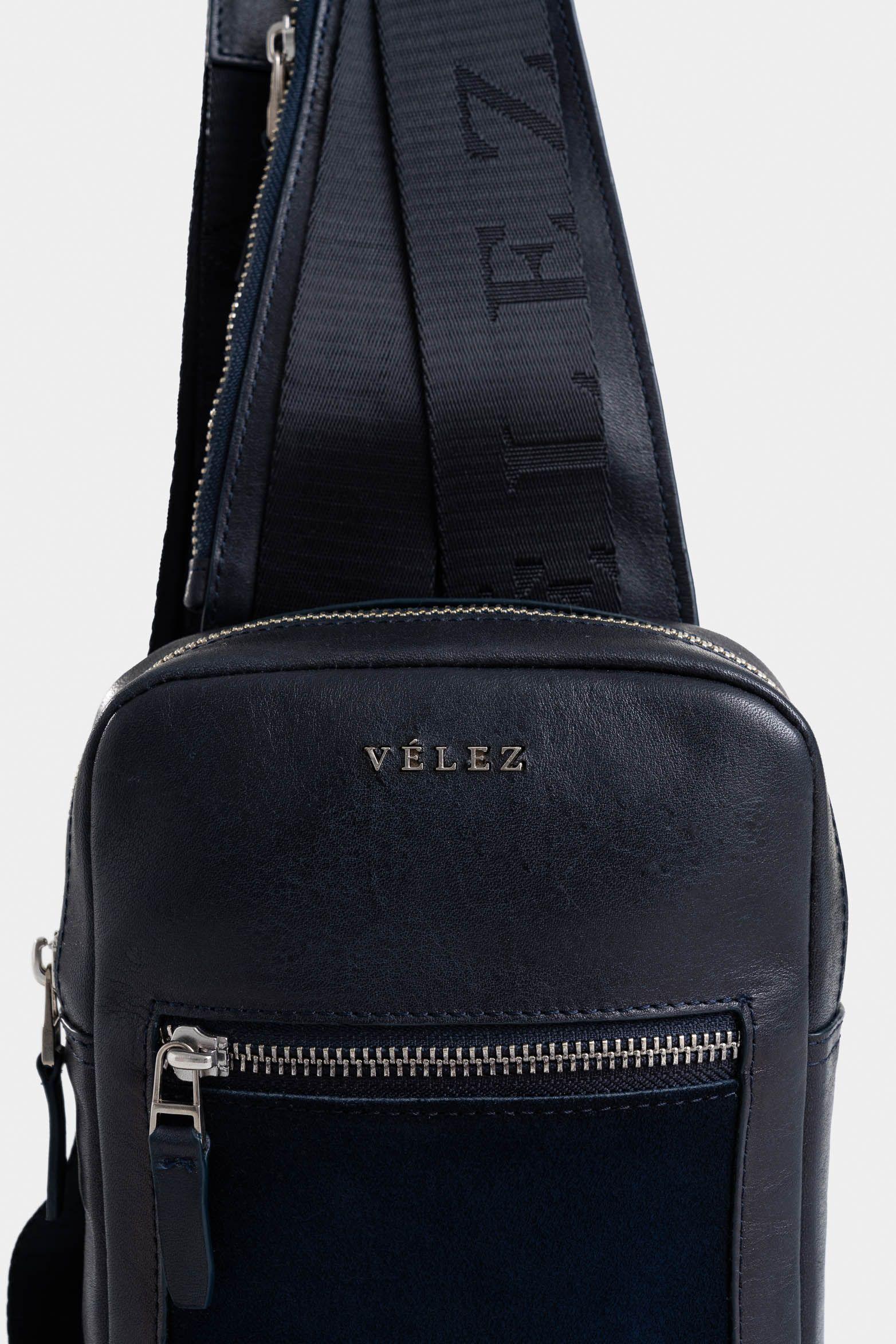 Vélez Mochila Mikeno 3 Cuero Hombre Envejecido Azul Oscuro-3