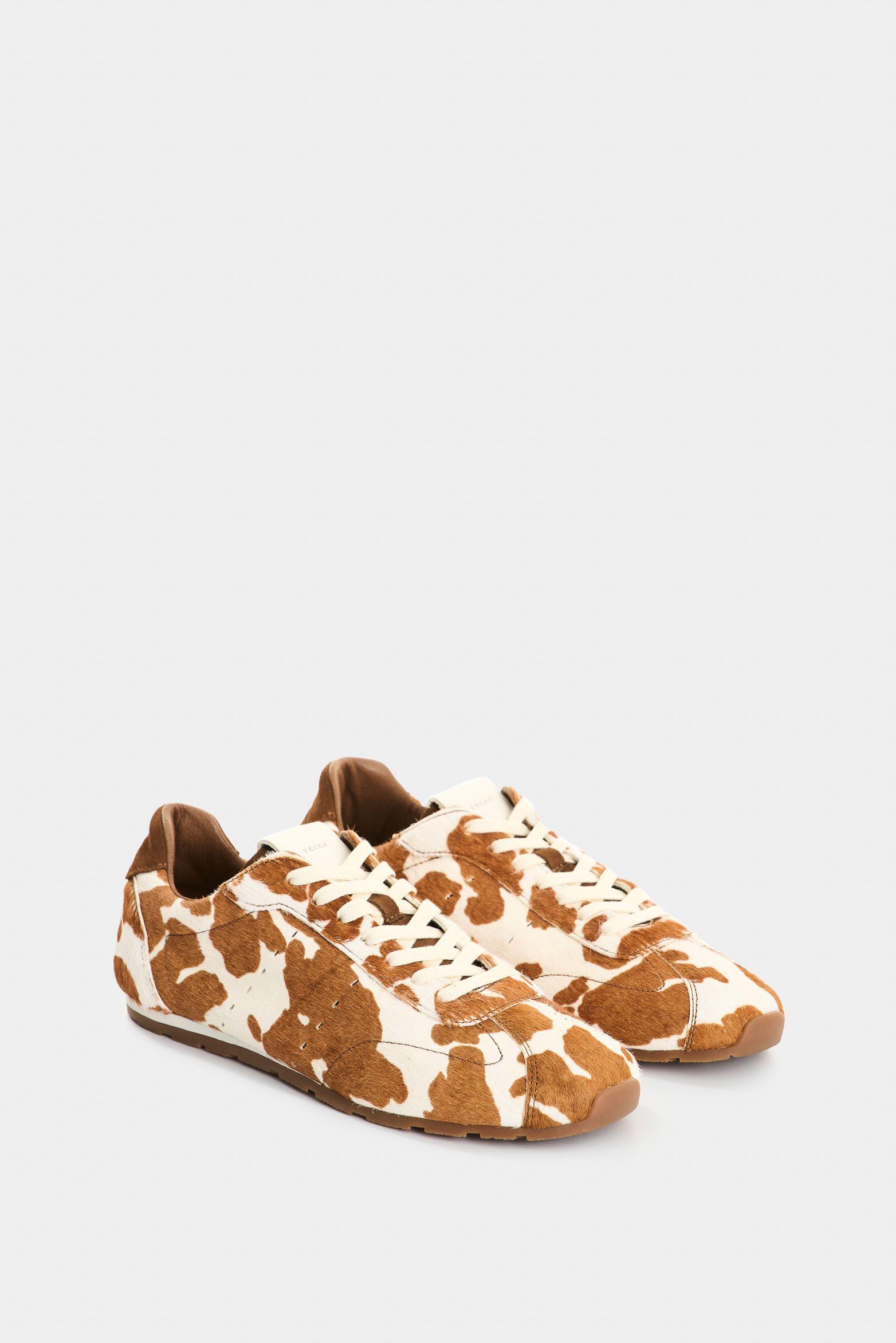 Vélez Tenis De Cuero Pelo Para Mujer Savanna Miel-1