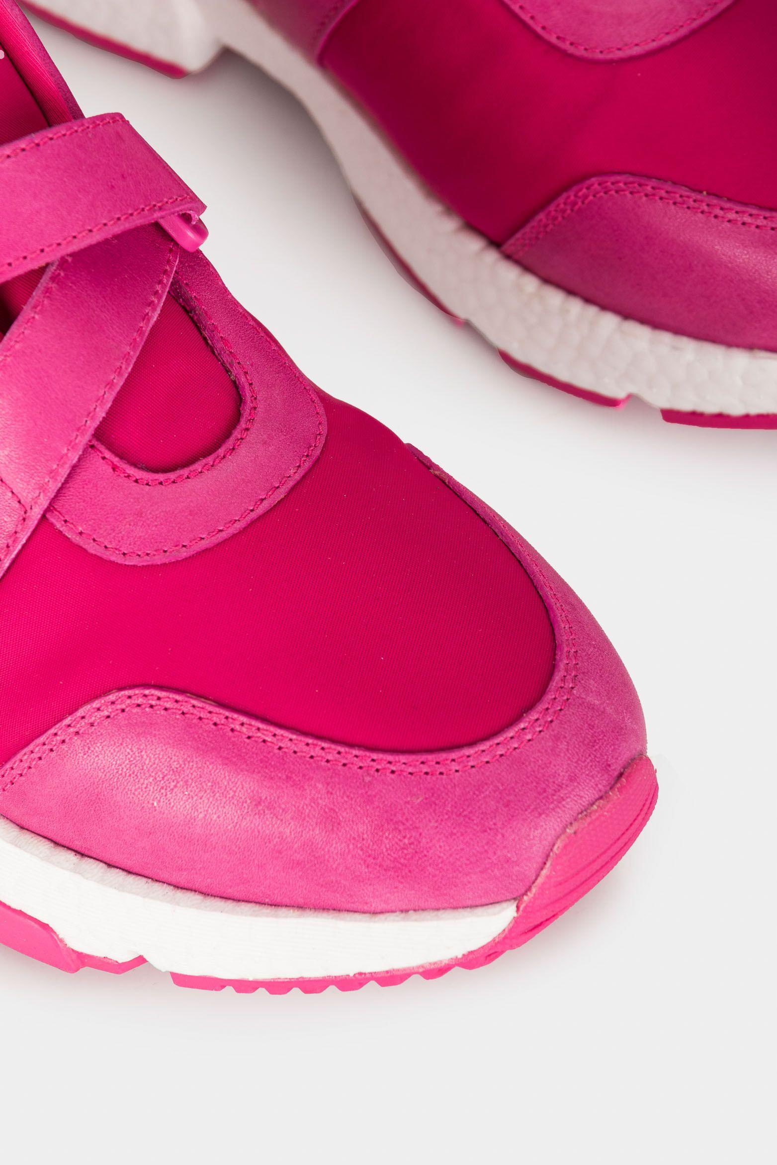 Vélez Zapatillas Manzano De Cuero y Textil Para Mujer Fucsia-3