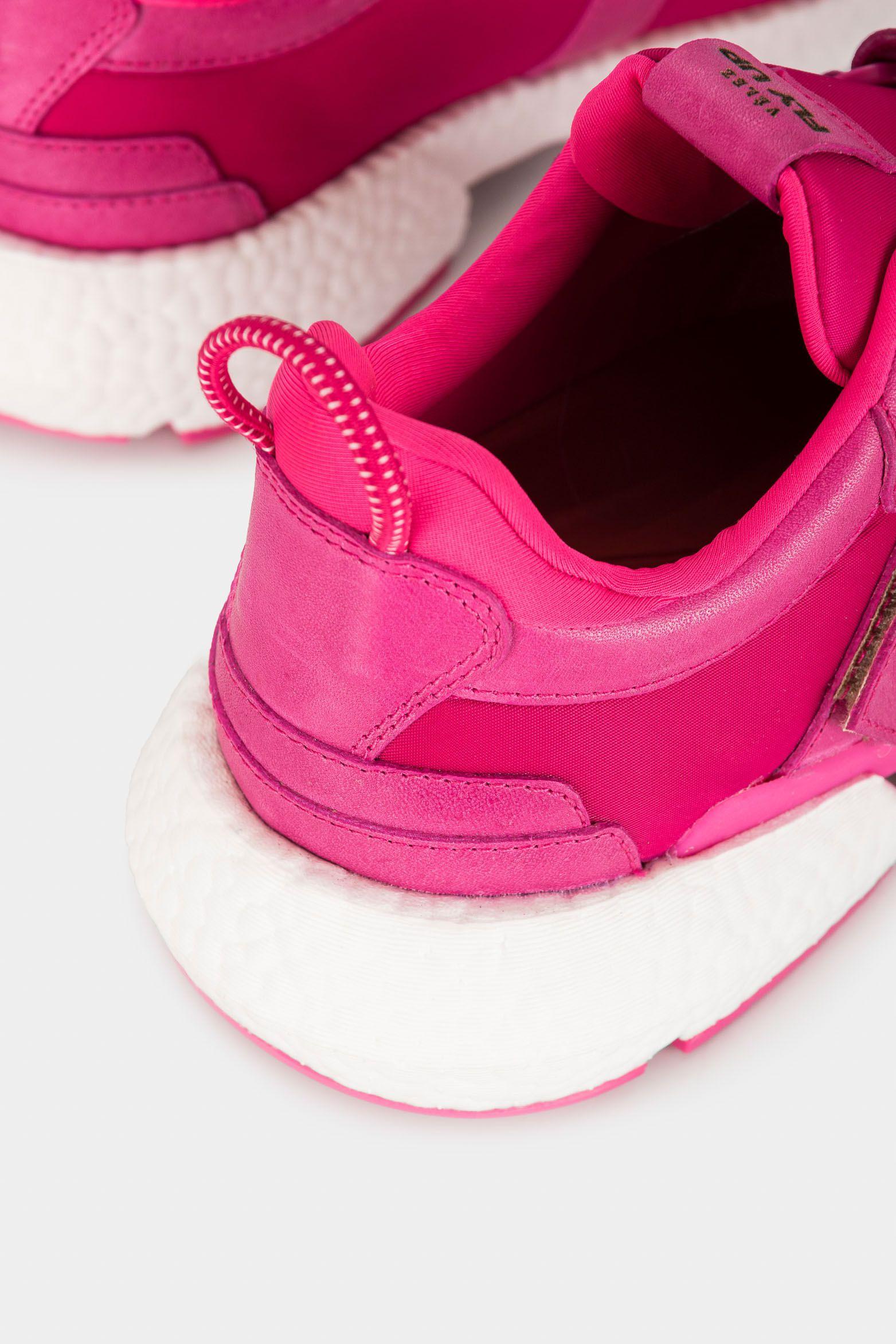 Vélez Zapatillas Manzano De Cuero y Textil Para Mujer Fucsia-4