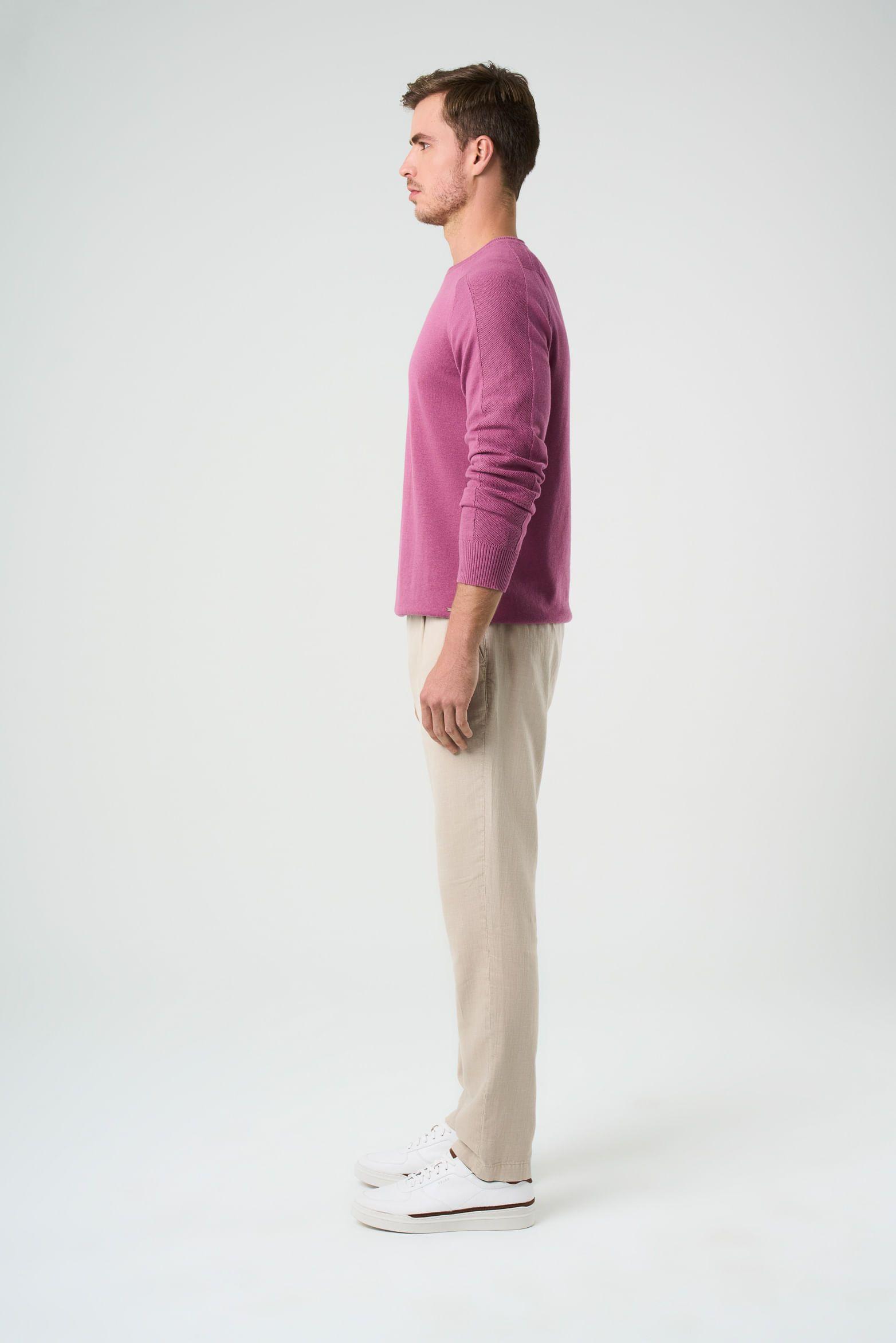Vélez Sweater Tejido En Algodón Hombre Manga Ranglan Mora-1