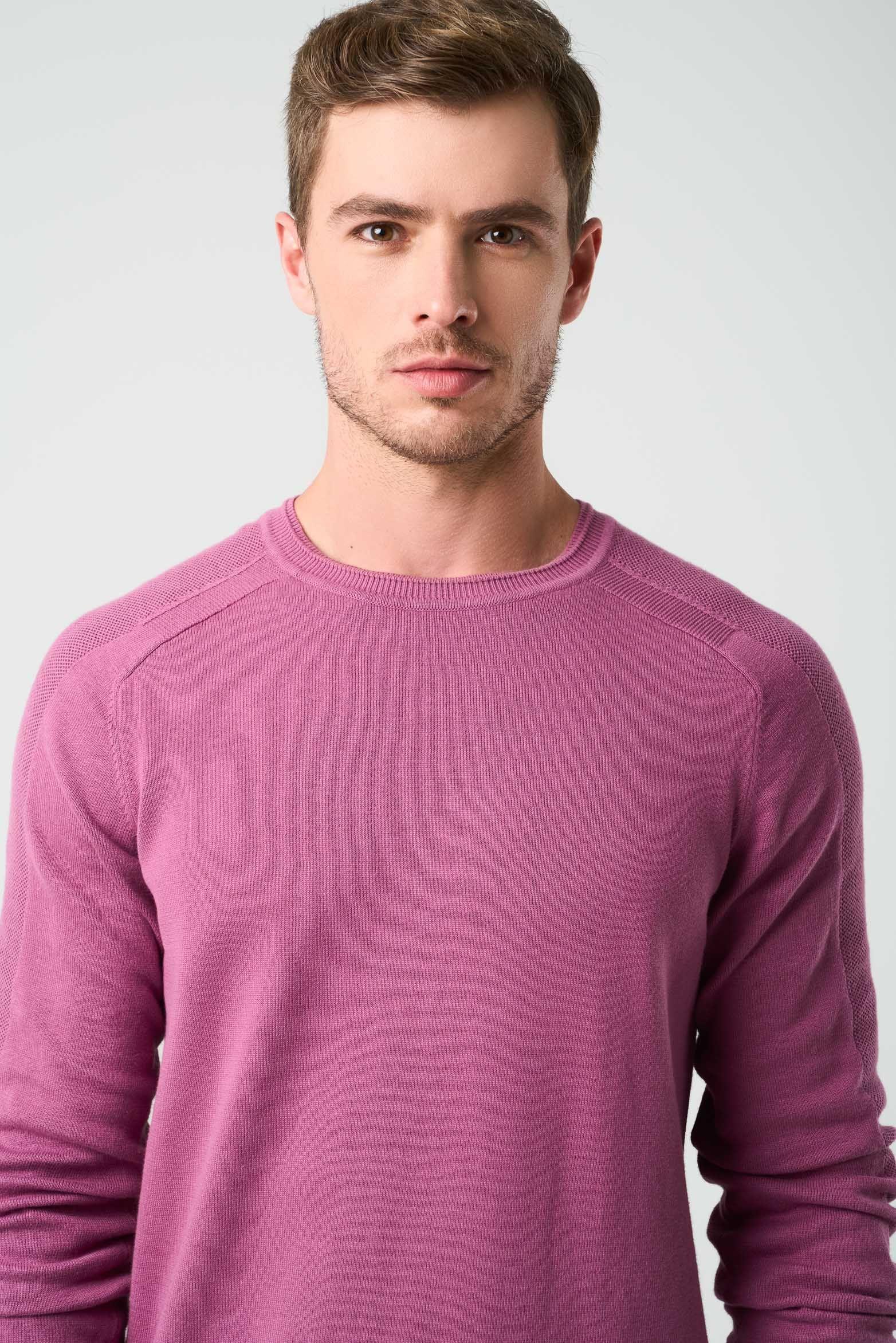 Vélez Sweater Tejido En Algodón Hombre Manga Ranglan Mora-5