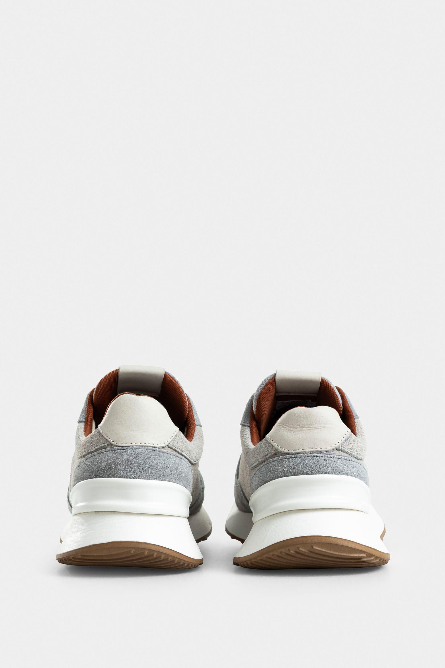Vélez Zapatillas Avellano Cuero Gamuzado Hombre Beige-2
