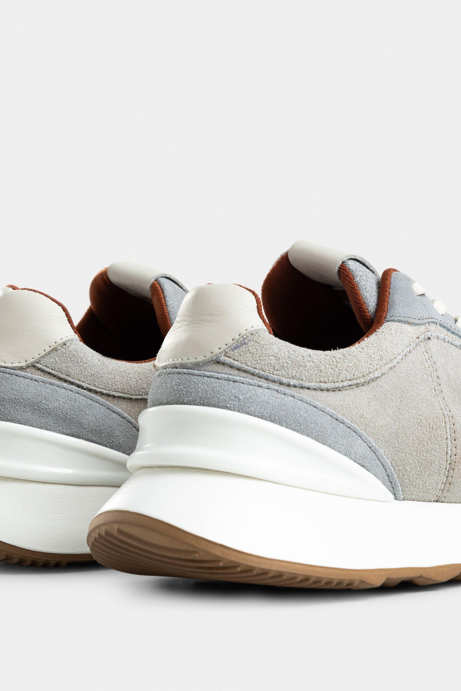 Vélez Zapatillas Avellano Cuero Gamuzado Hombre Beige-4