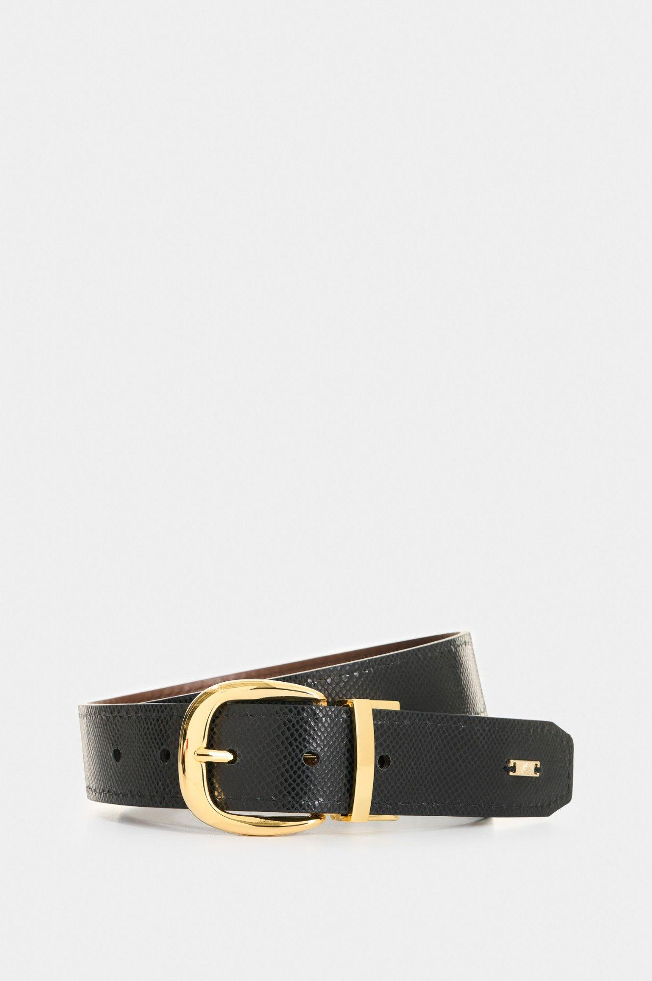 Vélez Cinturón Doble Faz Cuero Y Folia Mujer Segmento 2.0 Combinado-0