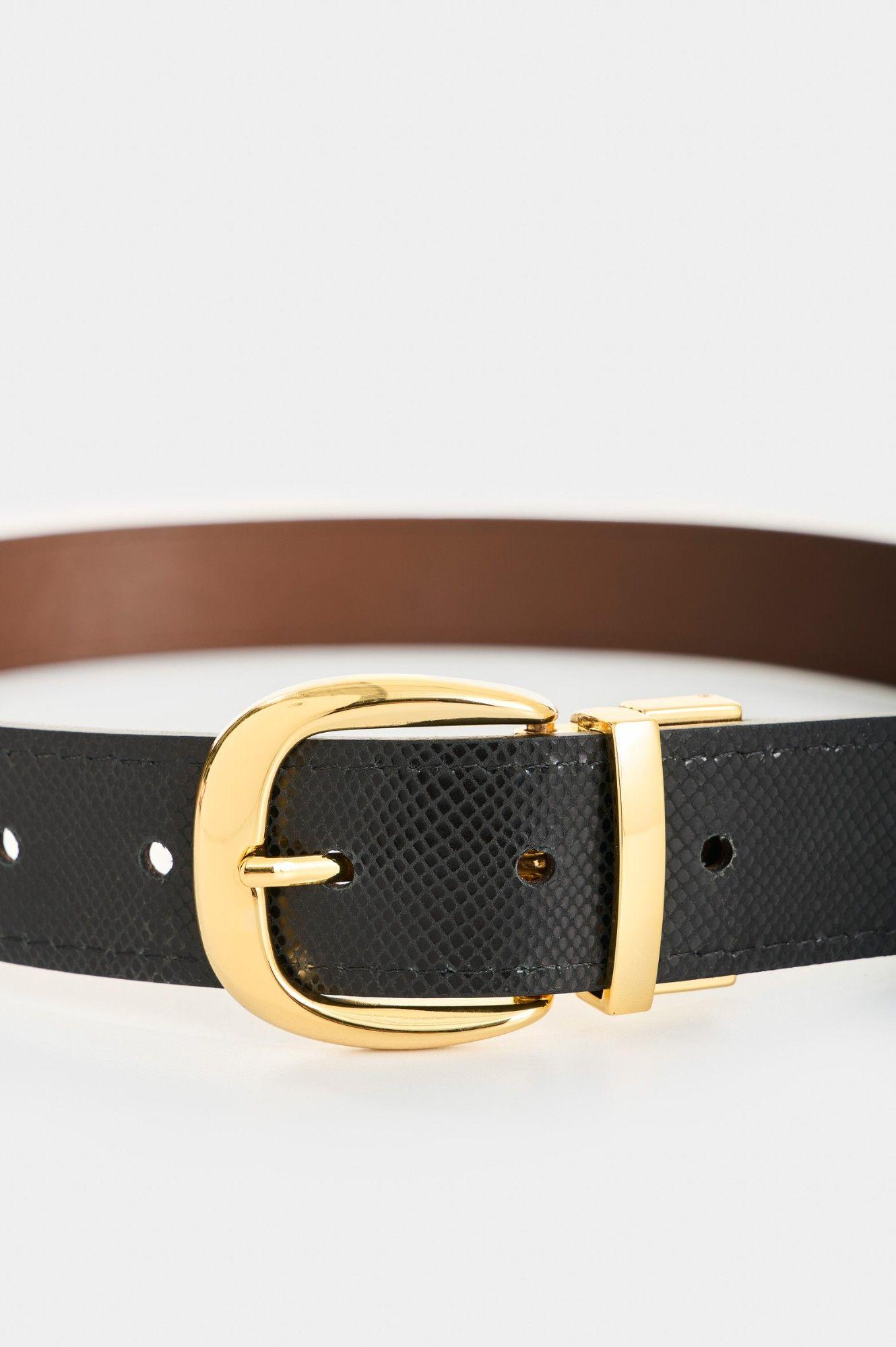 Vélez Cinturón Doble Faz Cuero Y Folia Mujer Segmento 2.0 Combinado-3