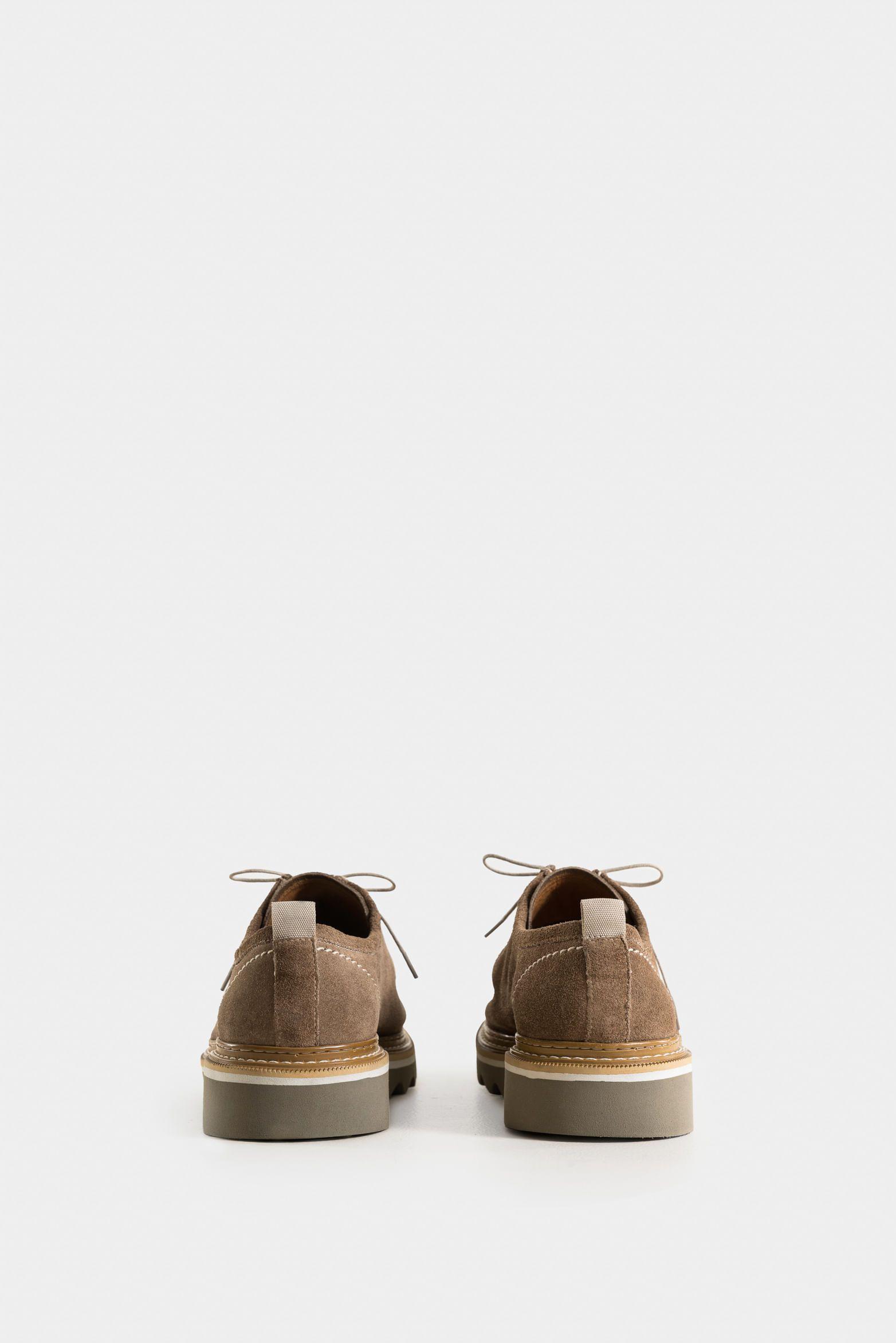 Vélez Zapatos Cordón Nova De Cuero Hombre Textura Gamuzada-2