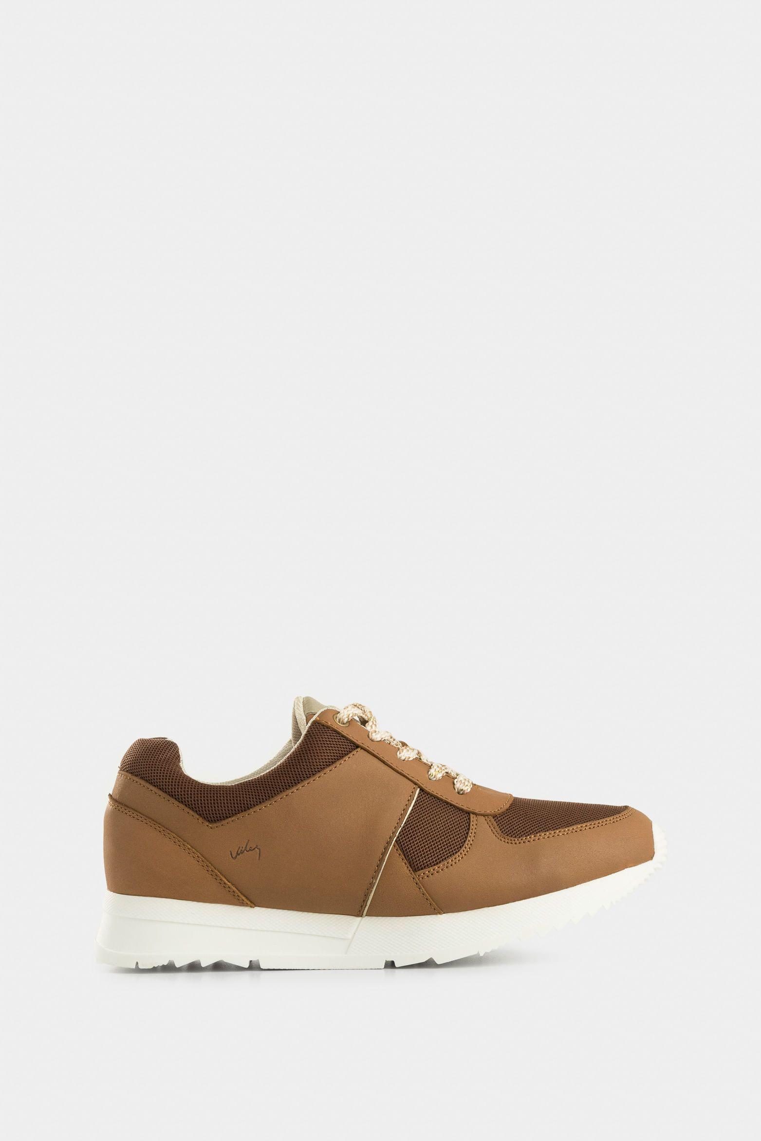 Vélez Zapatillas Deportivos Tropical Cuero Para Mujer Miel-0