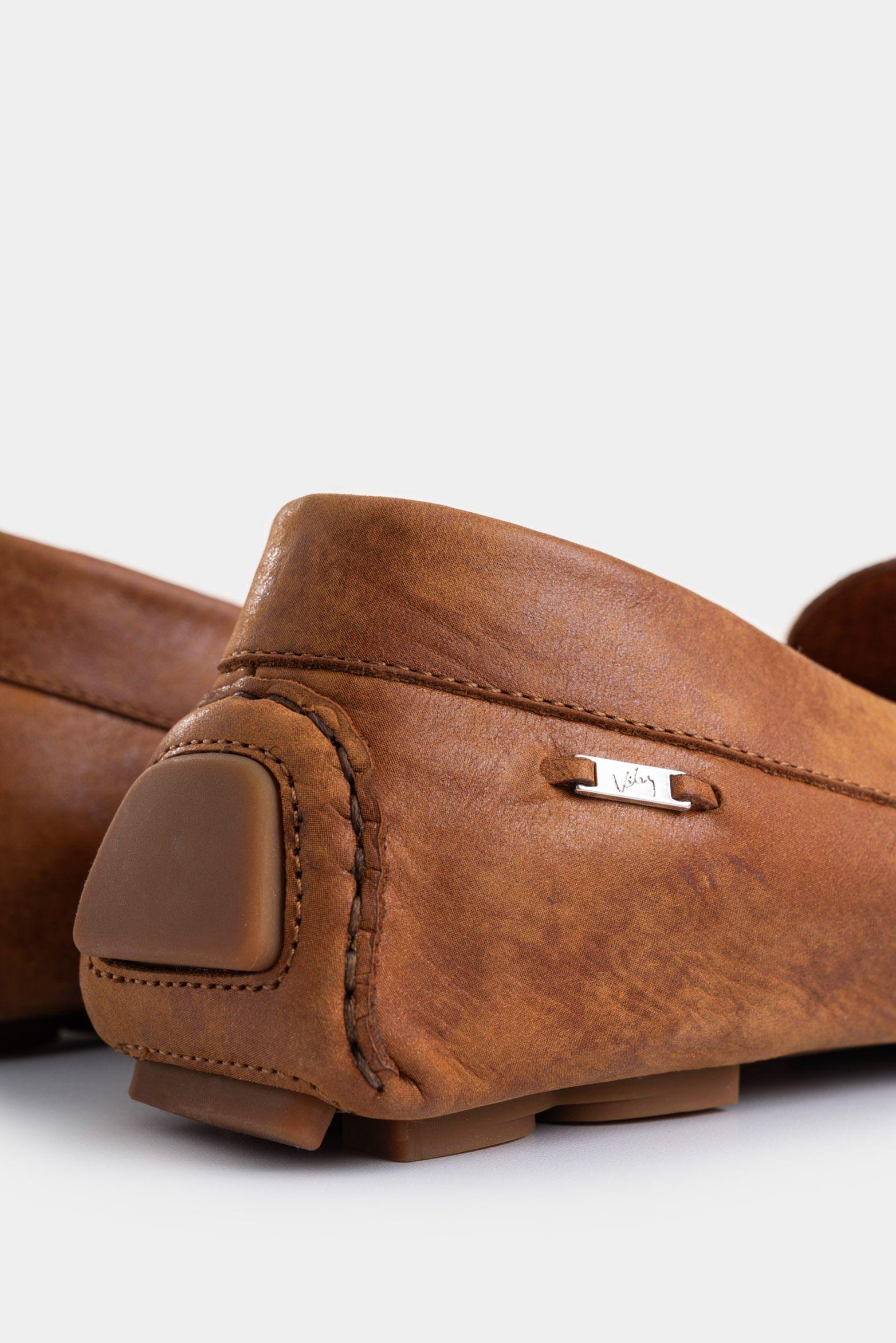 Vélez Mocasines Manchester Cuero Mujer Detalle Folia Miel-4