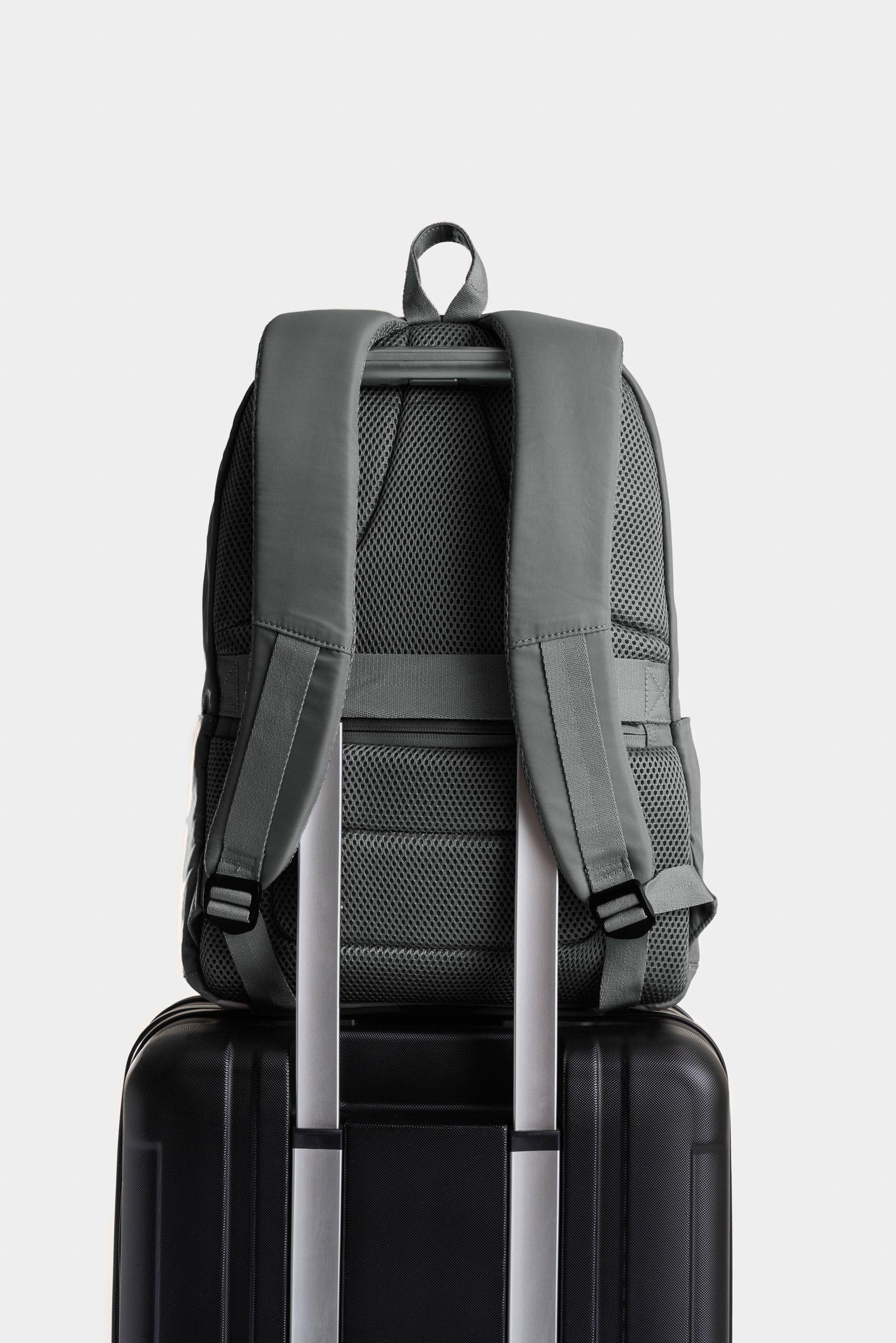 Vélez Morral Sierra En Lona Para Hombre Manija Cuero Gris-2