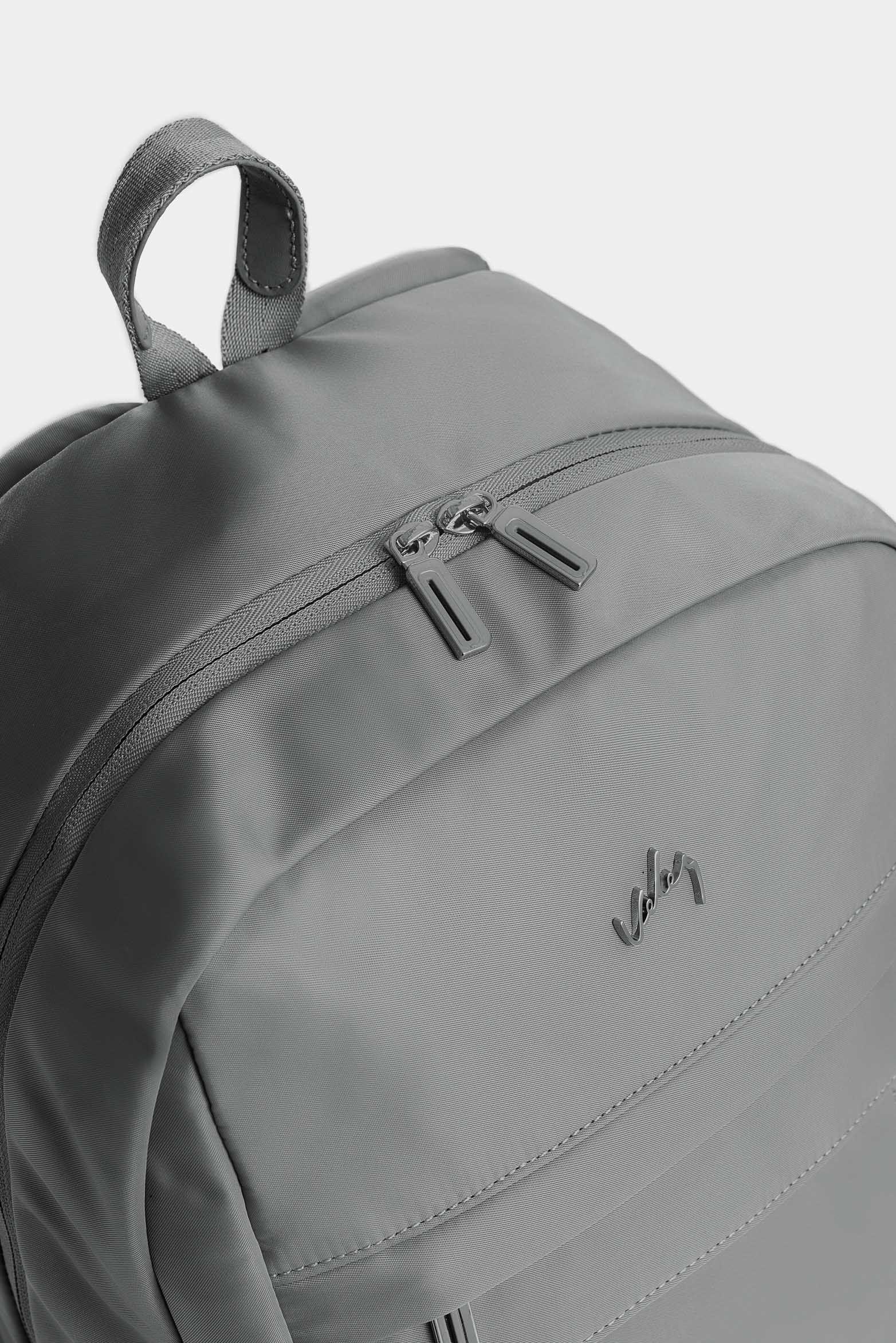 Vélez Morral Sierra En Lona Para Hombre Manija Cuero Gris-3