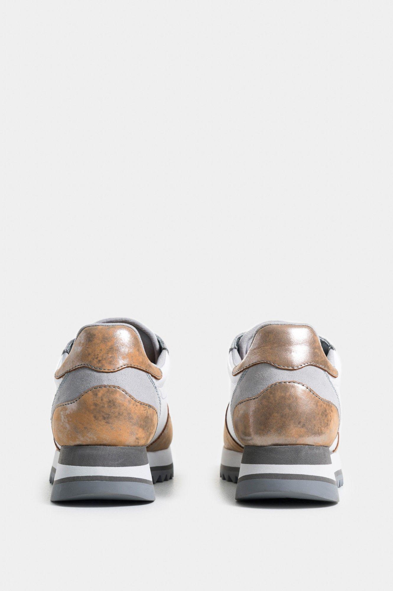 Vélez Zapatillas Plancton Cuero Folia Mujer Plata-2