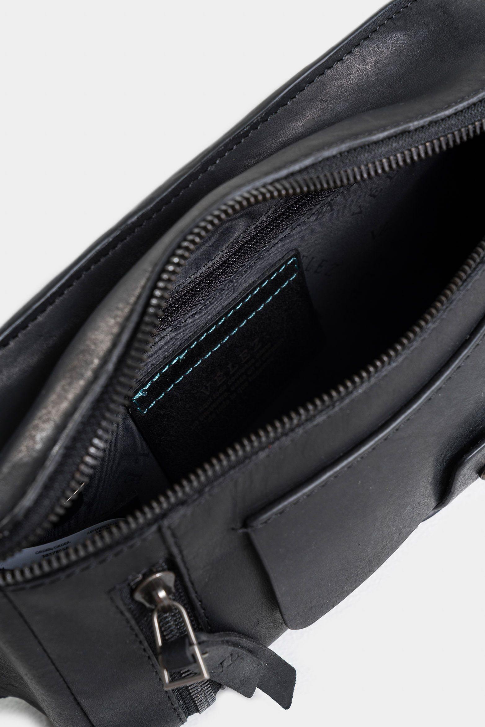 Vélez Riñonera Casual TacubaDe Cuero Vintage Negro-4