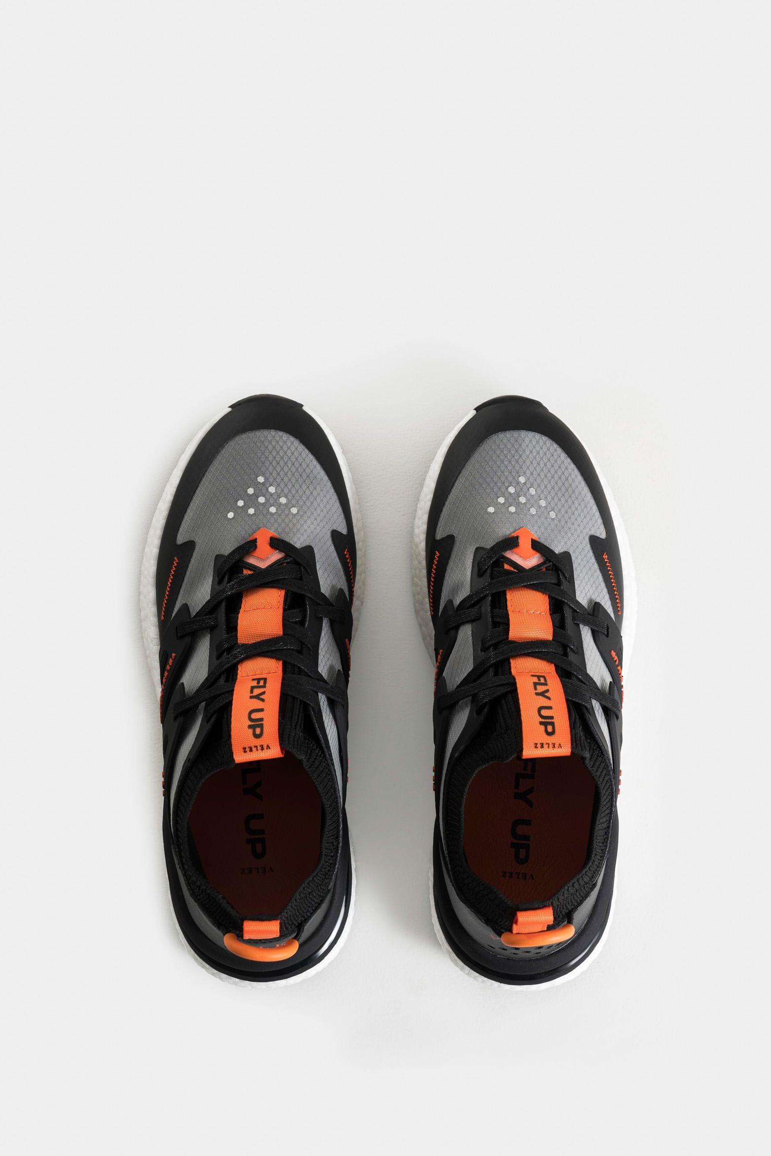 Vélez Tenis Fly Up Retro Para Mujer Textil Tecnológico Negro-3