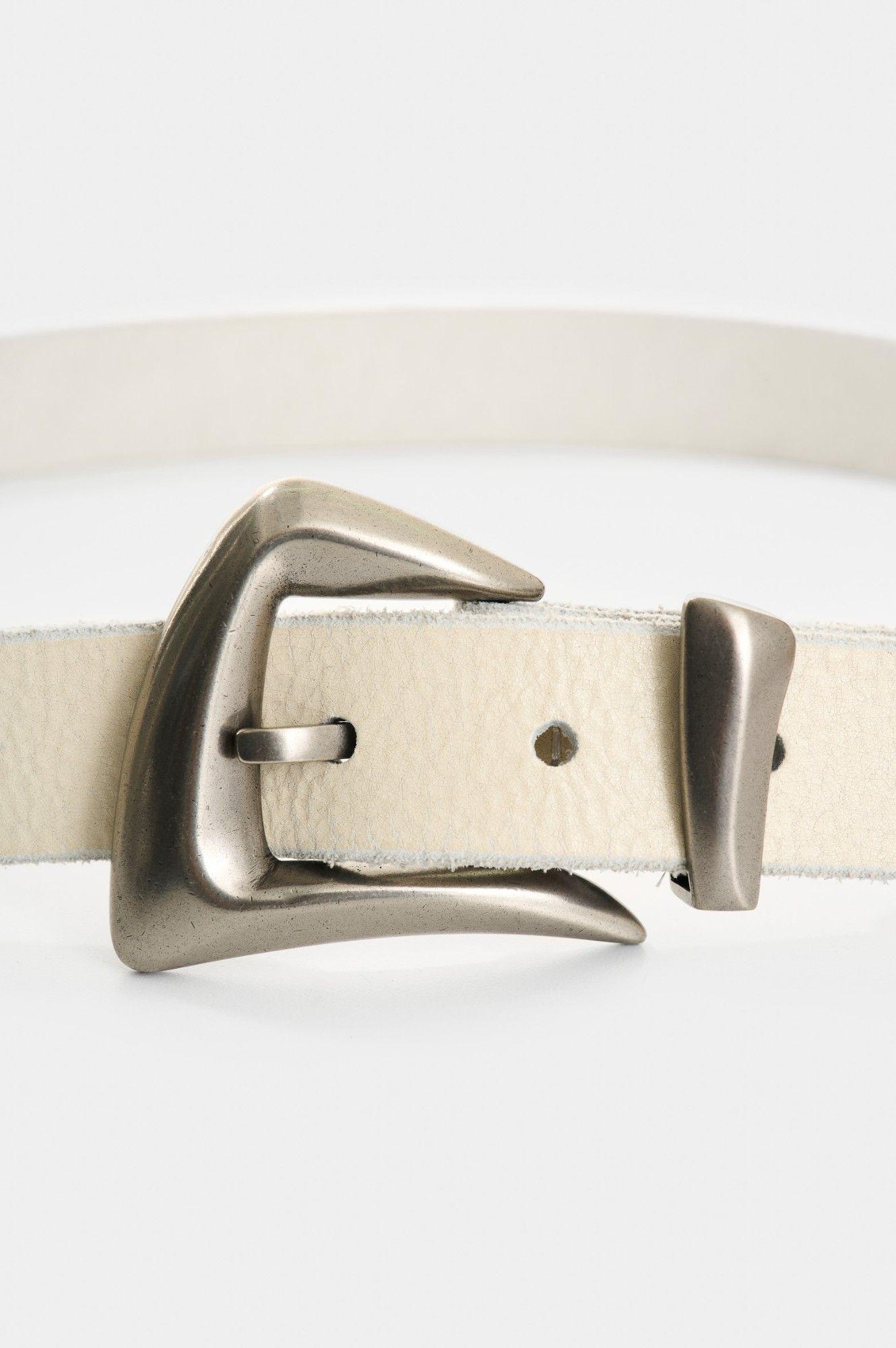 Vélez Cinturón Unifaz Cuero Mujer Gael Blanco-3