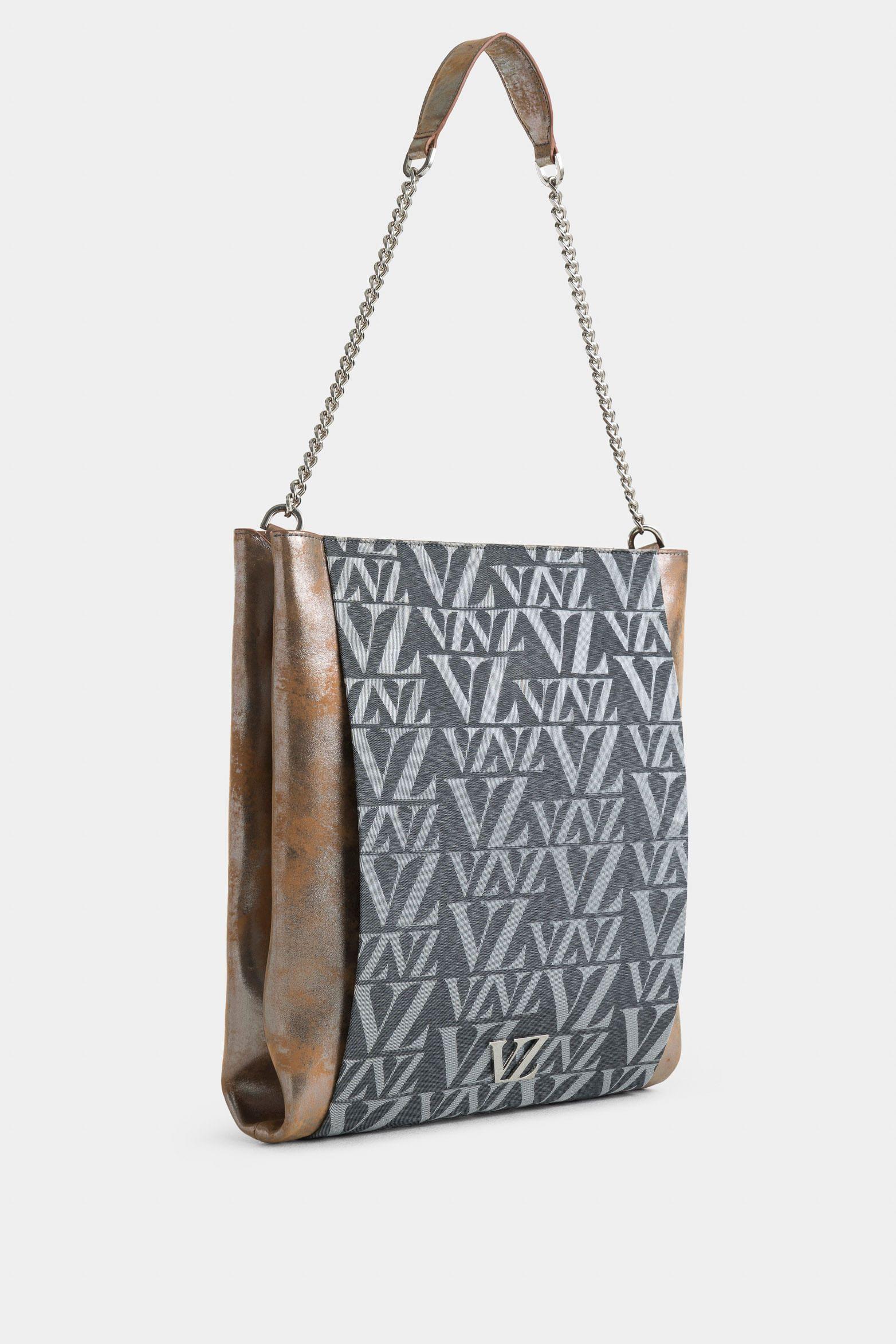 Shopping glyceria de cuero folia y lona para mujer monogram plata-1