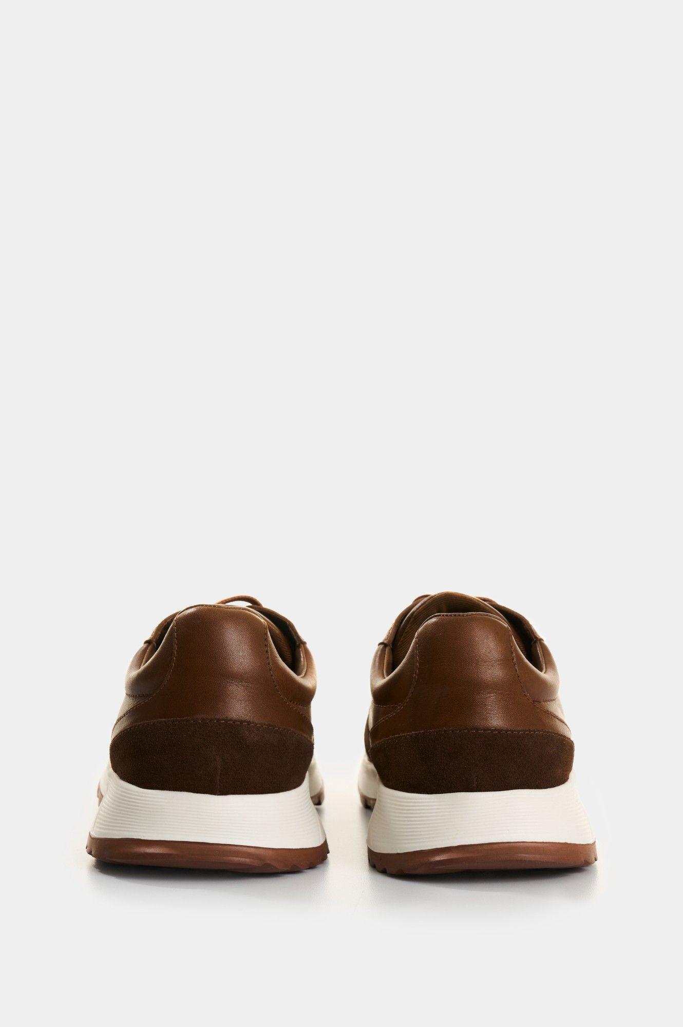 Vélez Zapatilla Tenis Cuero Hombre Lumos Miel-2
