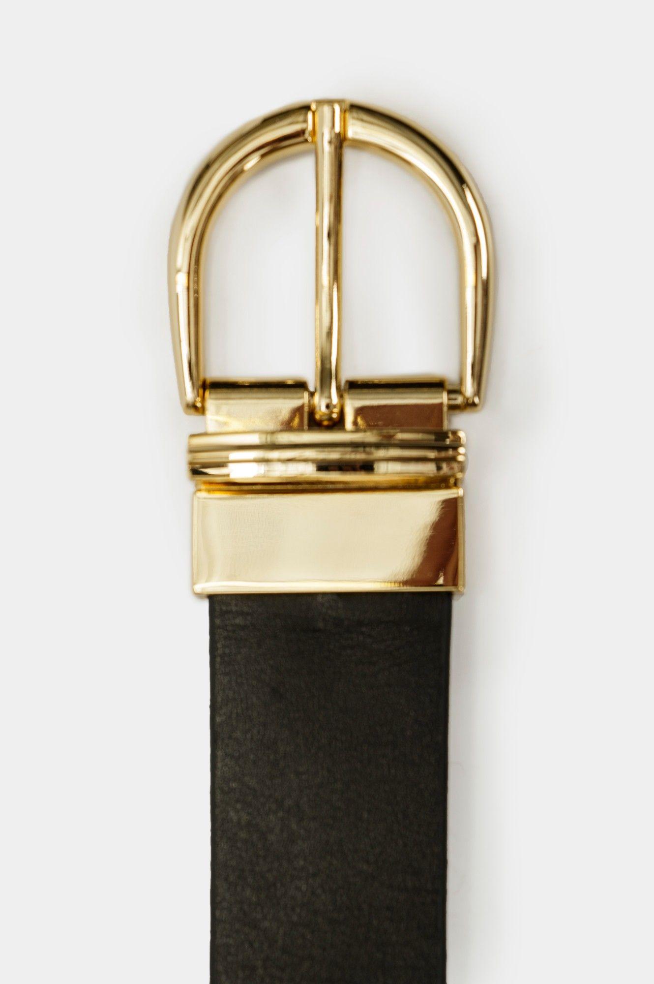 Vélez Cinturón Doble Faz Begoña Cuero Mujer Taches En Puntera Negro-2