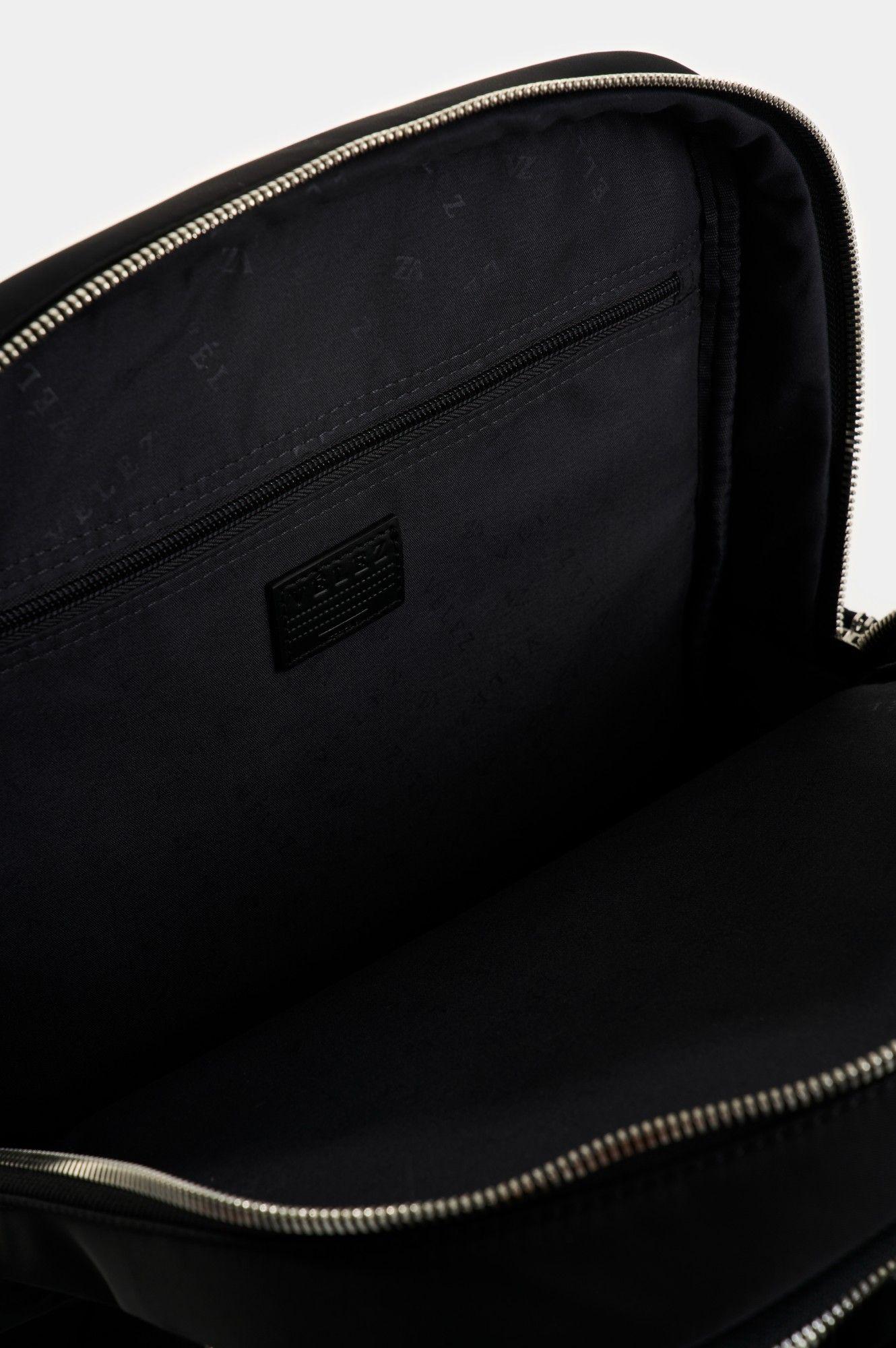 Vélez Mochila Marfilo Cuero Y Nylon Mujer  Negro-9