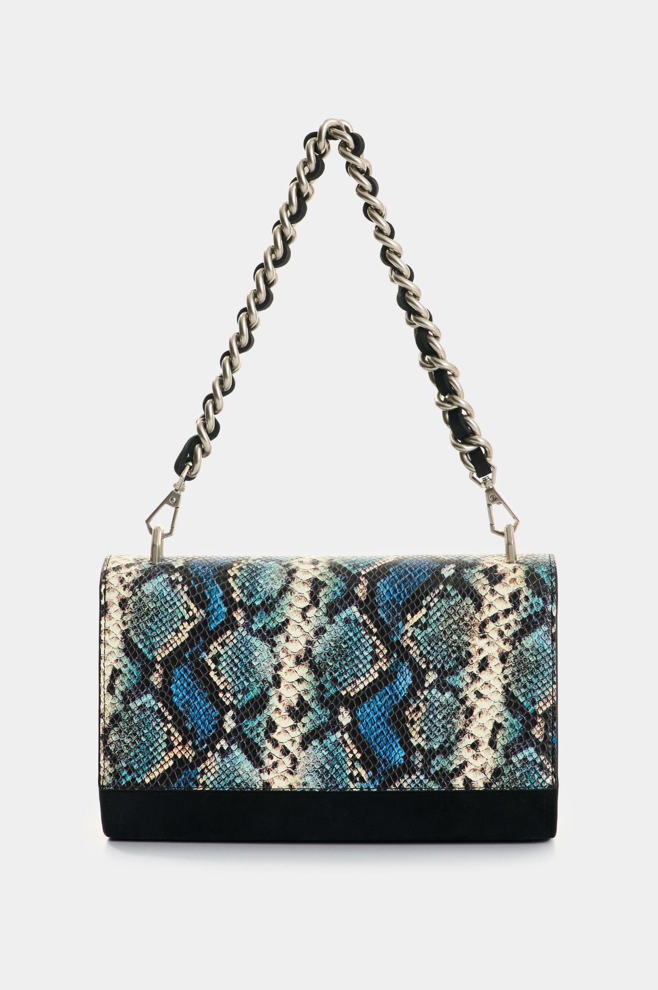 Vélez Cartera Cuero Folia Mujer Lili Craquelado Agua Marina-2