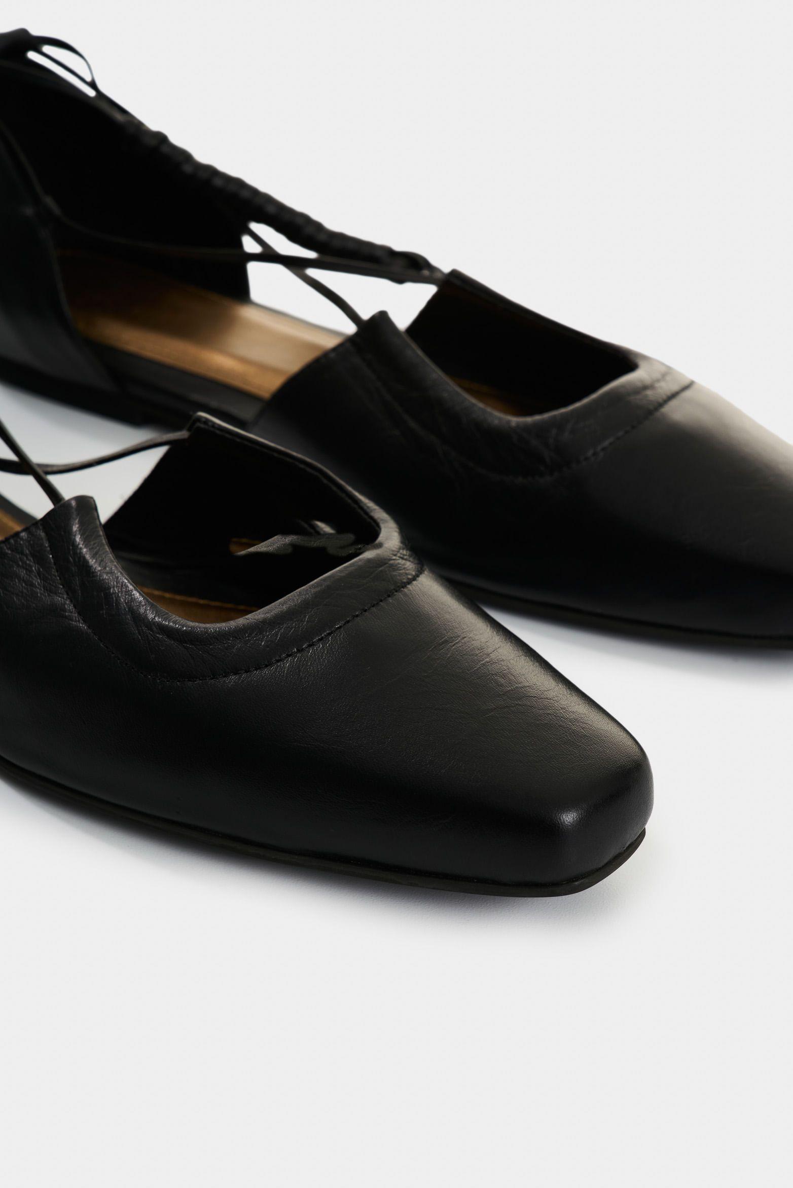 Vélez Ballerina De Cuero  Mujer Moon Negro-4