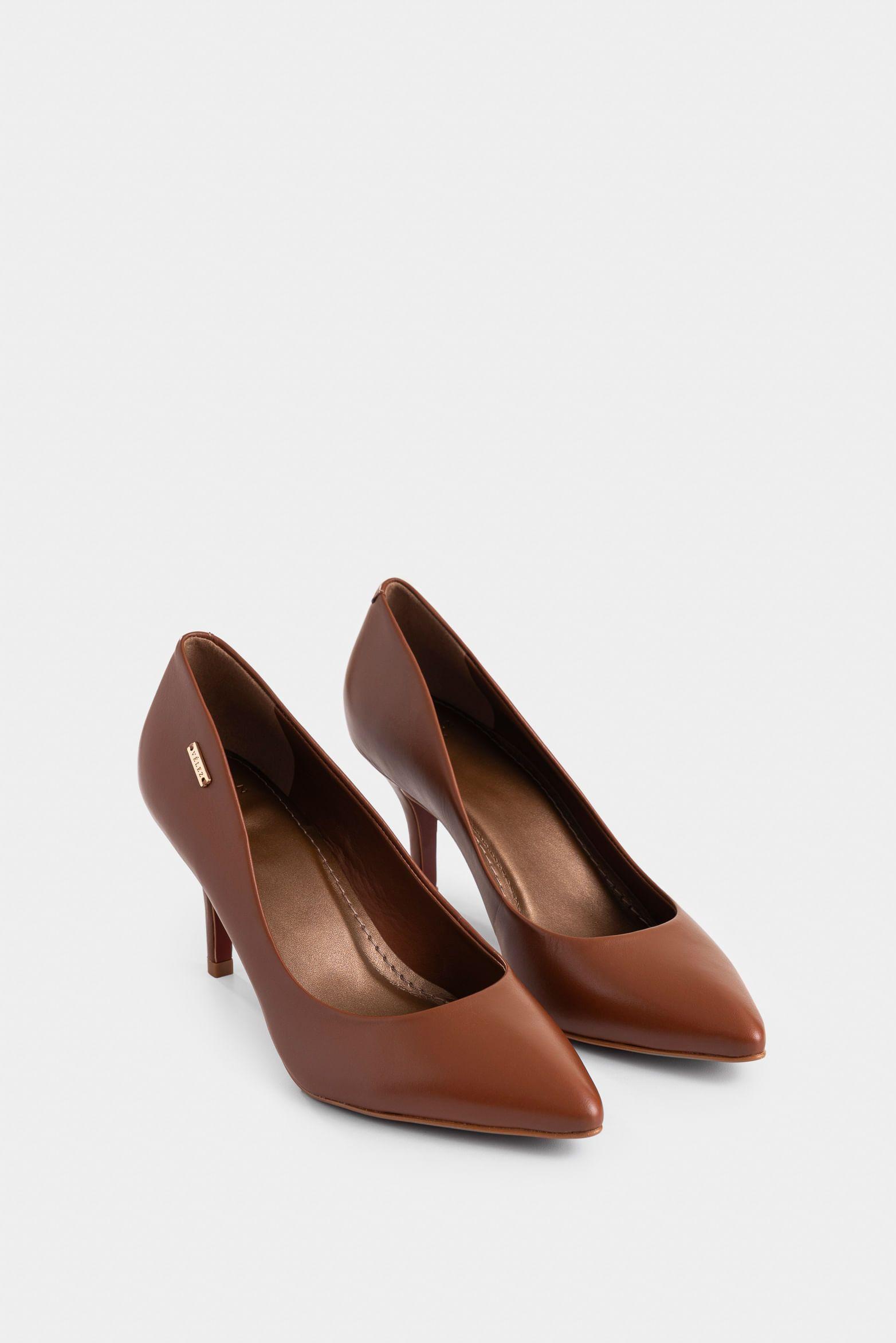 Vélez Tacos Atanasova De Cuero Para Mujer Stiletto Miel-1